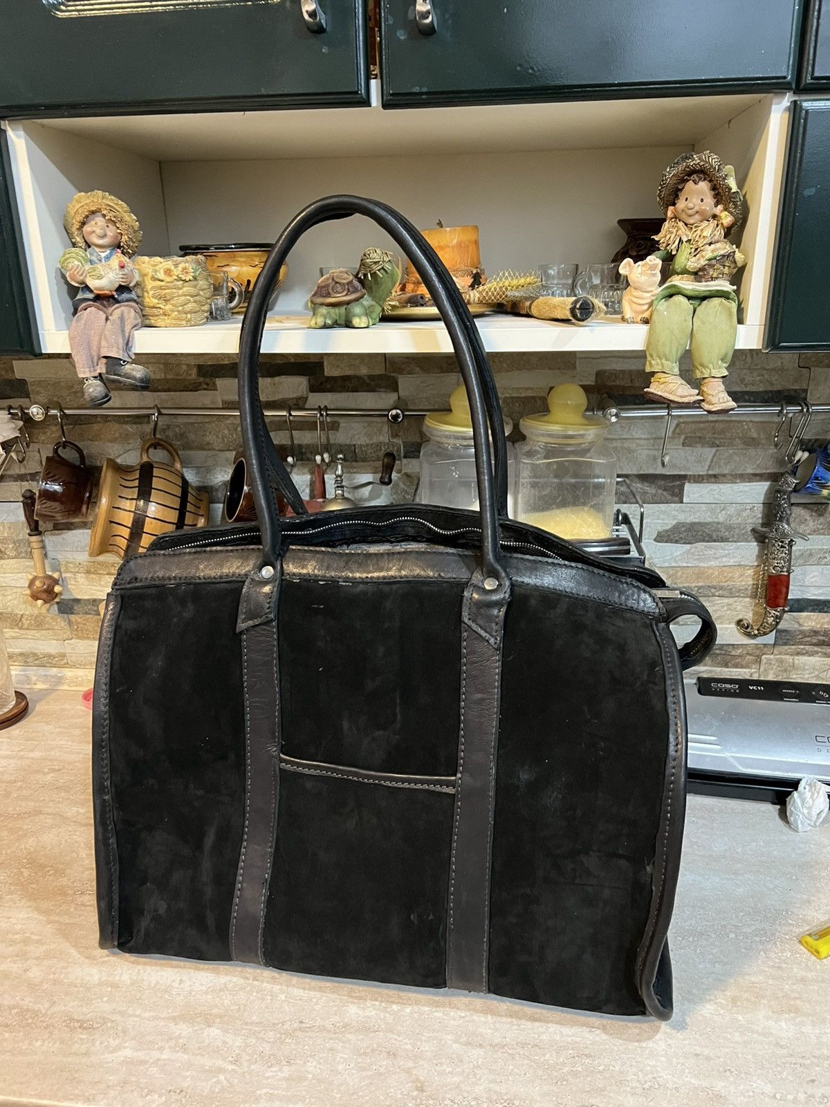 Handmade Archive Cowhide Avant Garde Suede Travel Bag Size ONE SIZE - 7 Thumbnail