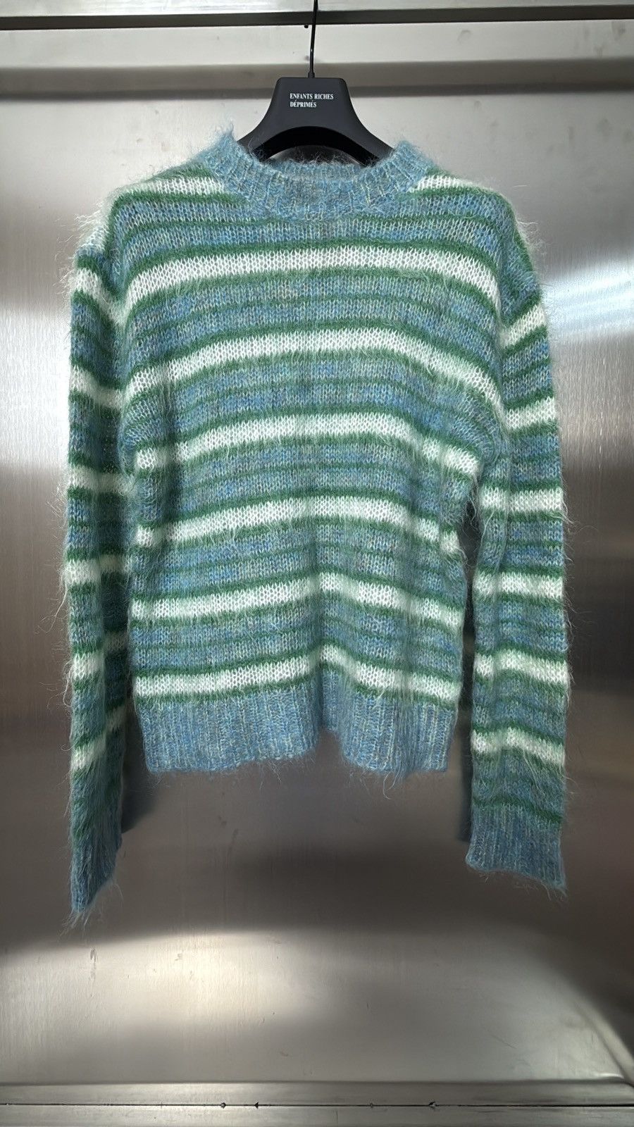 Marni Lime green mohair sweater