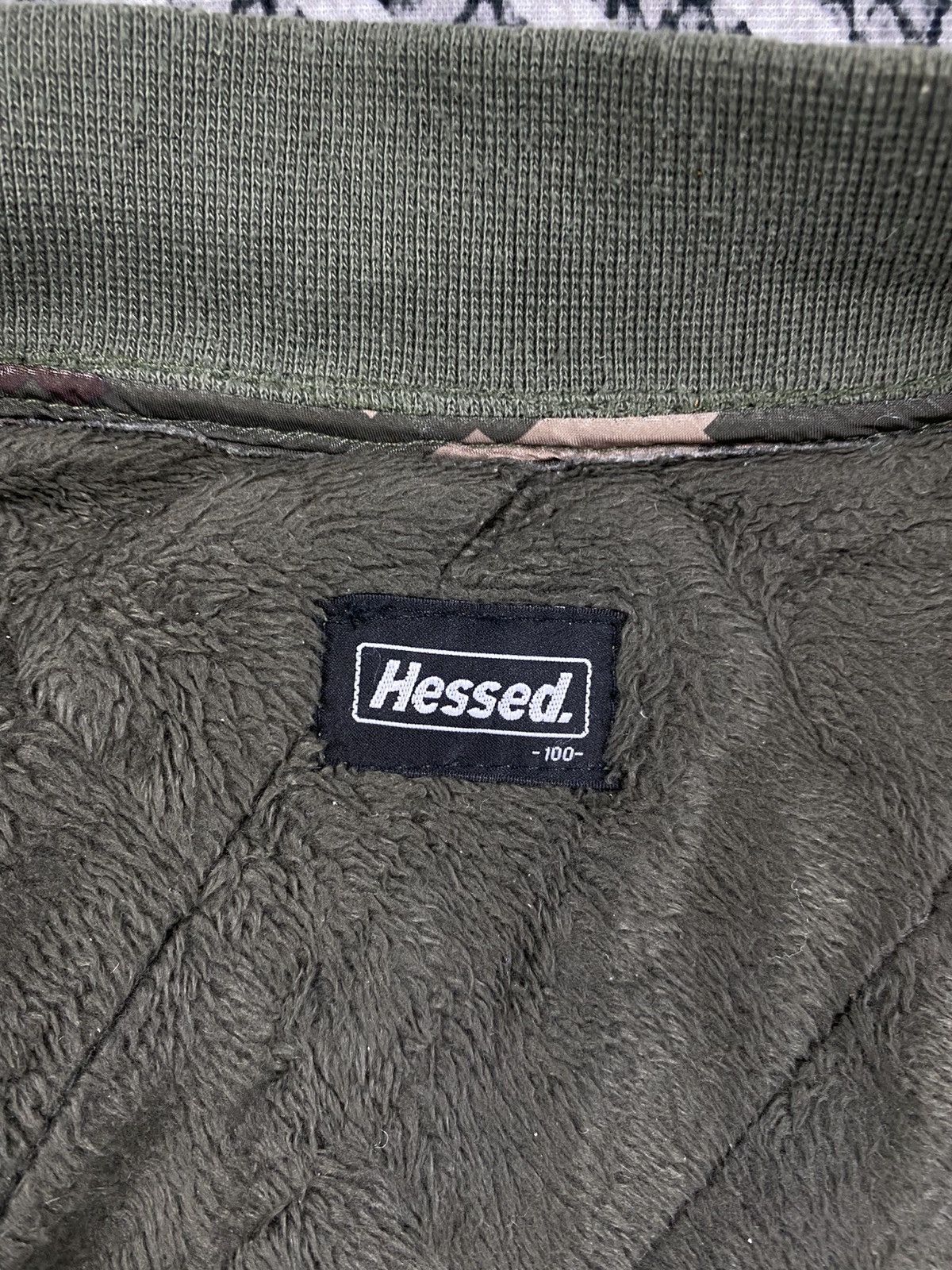 Japanese Brand Vintage Hessed Army Camo Rare Puffer Zipper Jacket Size US M / EU 48-50 / 2 - 11 Thumbnail