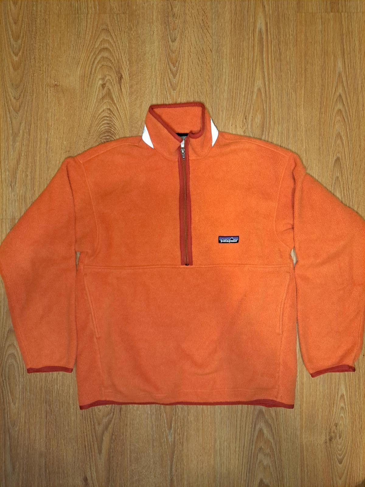 Patagonia VINTAGE 1997 Patagonia Synchilla Pullover Kids XL Orange Size US XL / EU 56 / 4 - 1 Thumbnail