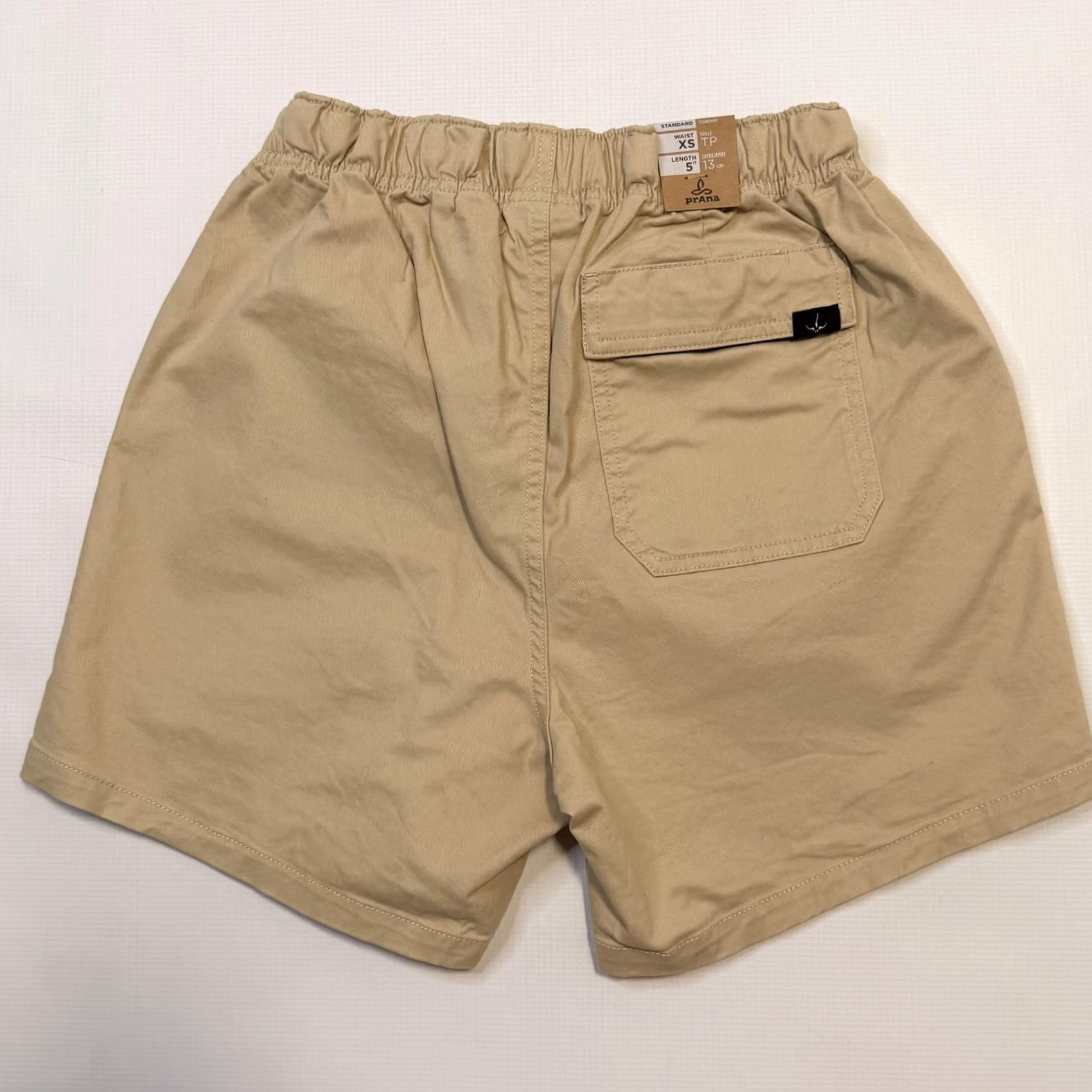Prana prAna Mojave Short Mens XS Khaki Organic Cotton Stretch 5 Inseam Chino Casual Travel Shorts Beige Beige Mens XS Size US 27 - 4 Thumbnail