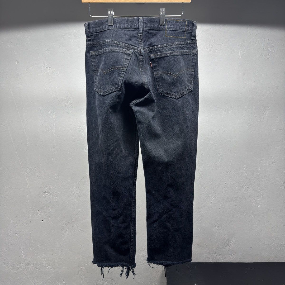 Levi's 90s Levi's 501 Black Distressed Jeans ERD Grunge Chrome Size US 30 / EU 46 - 2 Thumbnail