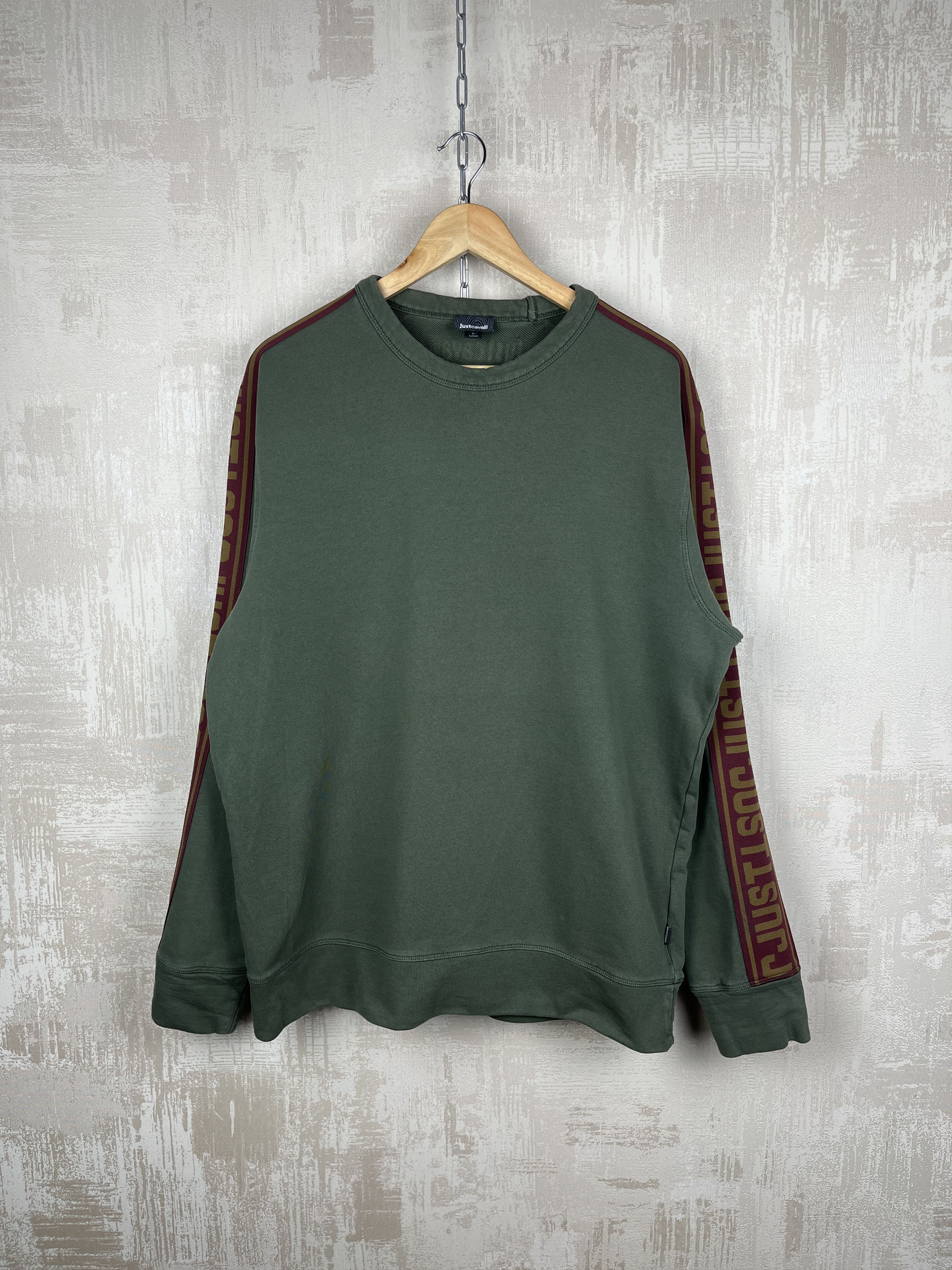 Just Cavalli Just Cavalli Tape Sleeve Sweatshirt Crew Neck Size US L / EU 52-54 / 3 - 3 Thumbnail