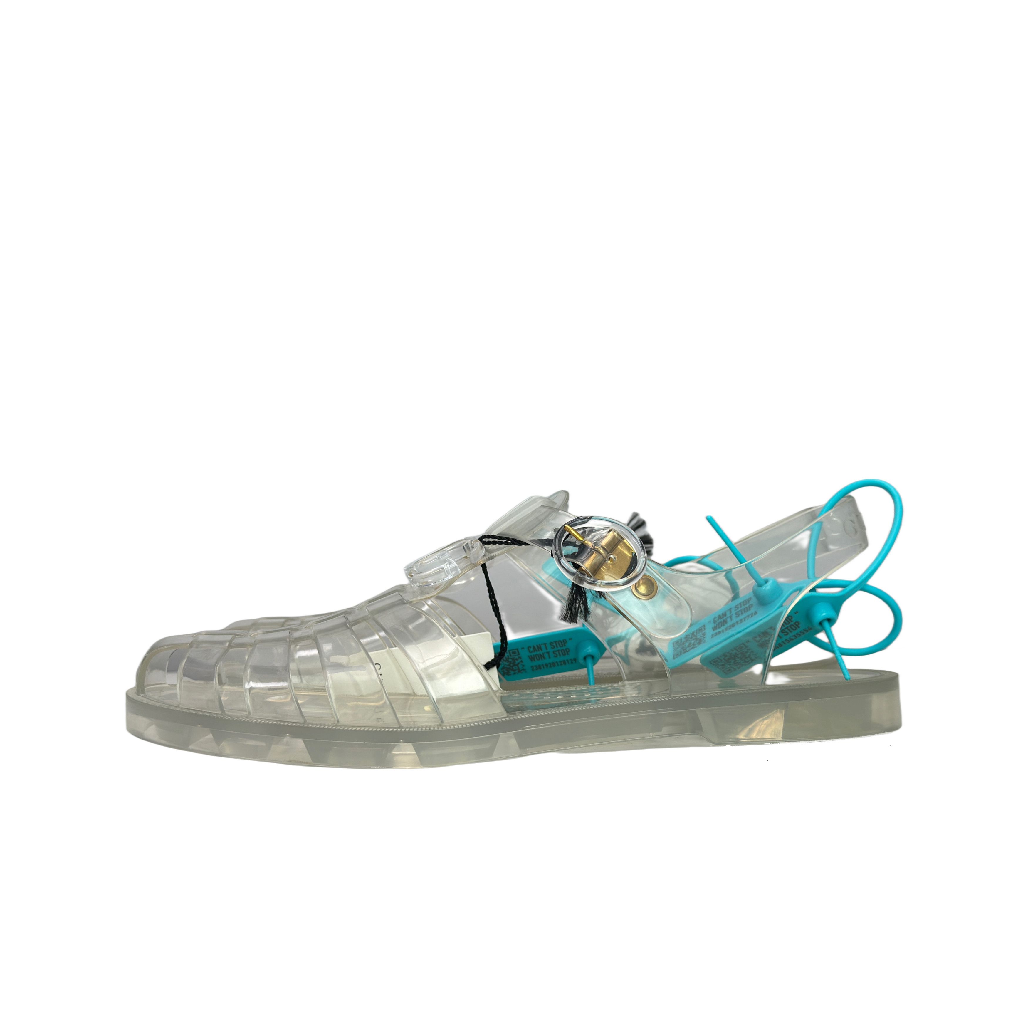 Gucci Gucci Transparent GG Rubber Sandals Size 10 Size US 10 / EU 43 - 1 Thumbnail