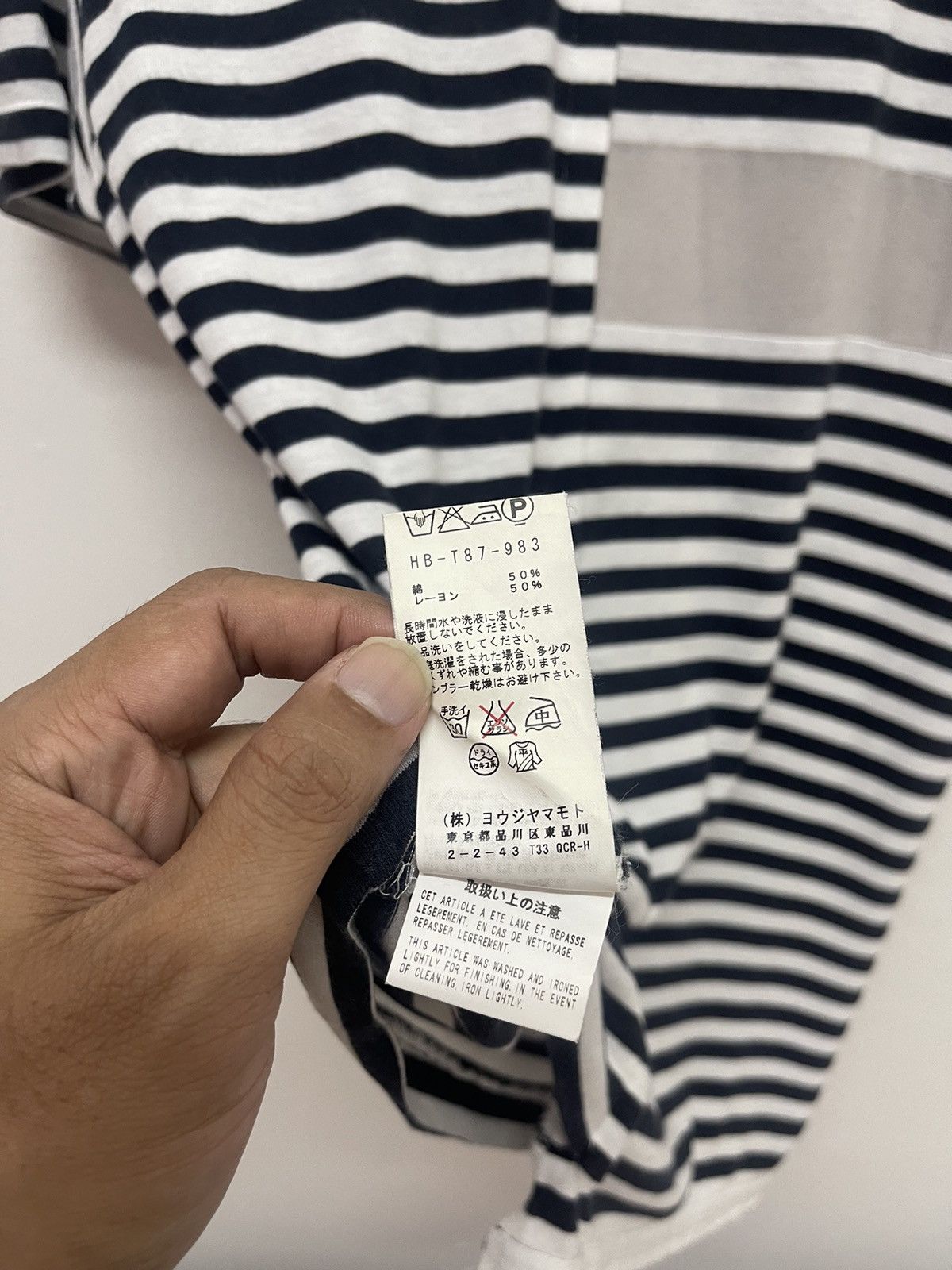 Yohji Yamamoto Asymmetrical Striped Yohji Yamamoto Pour Homme Size US M / EU 48-50 / 2 - 6 Thumbnail
