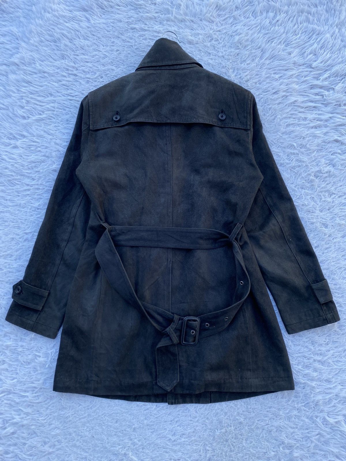 Tornado Mart Rare Vintage Tornado Mart Japanese Brand Suede Trench Coat Size M / US 6-8 / IT 42-44 - 14 Thumbnail