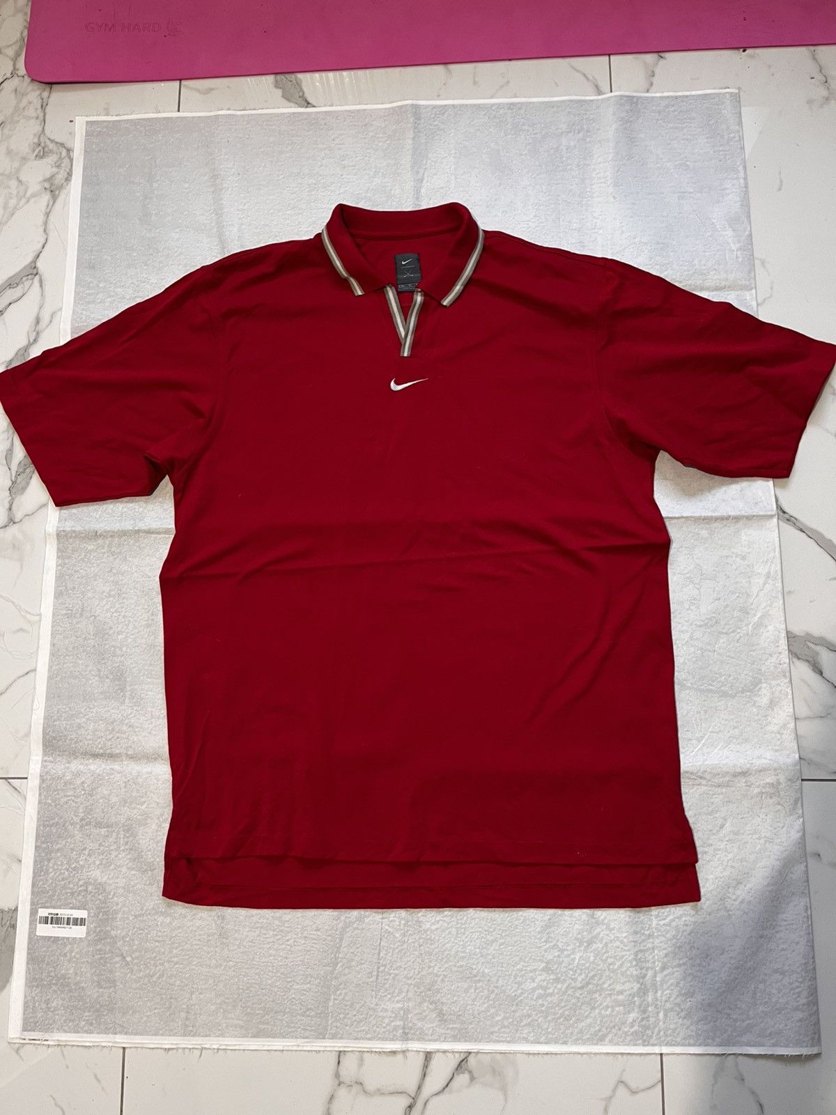 Nike Vintage Nike Tiger Woods Yin Yang Polo Striped Swoosh 90s Size US XL / EU 56 / 4 - 2 Thumbnail