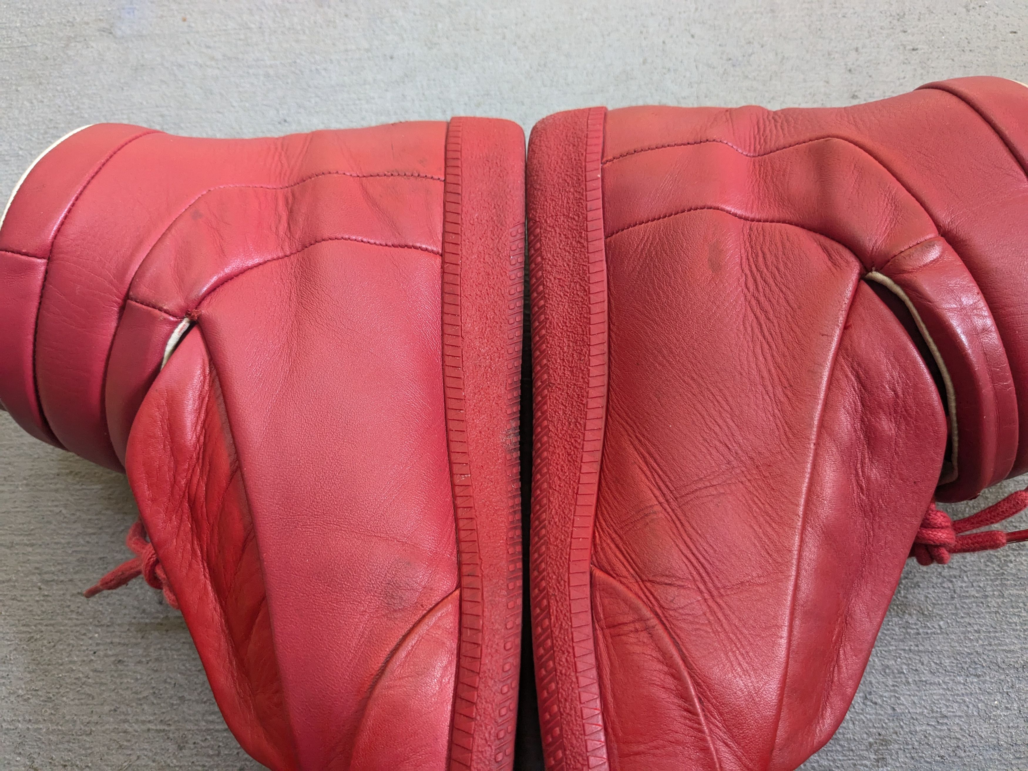 Maison Margiela Maison Margiela Future High Tops Red 9.5 42.5 High Leather Size US 9.5 / EU 42-43 - 12 Thumbnail