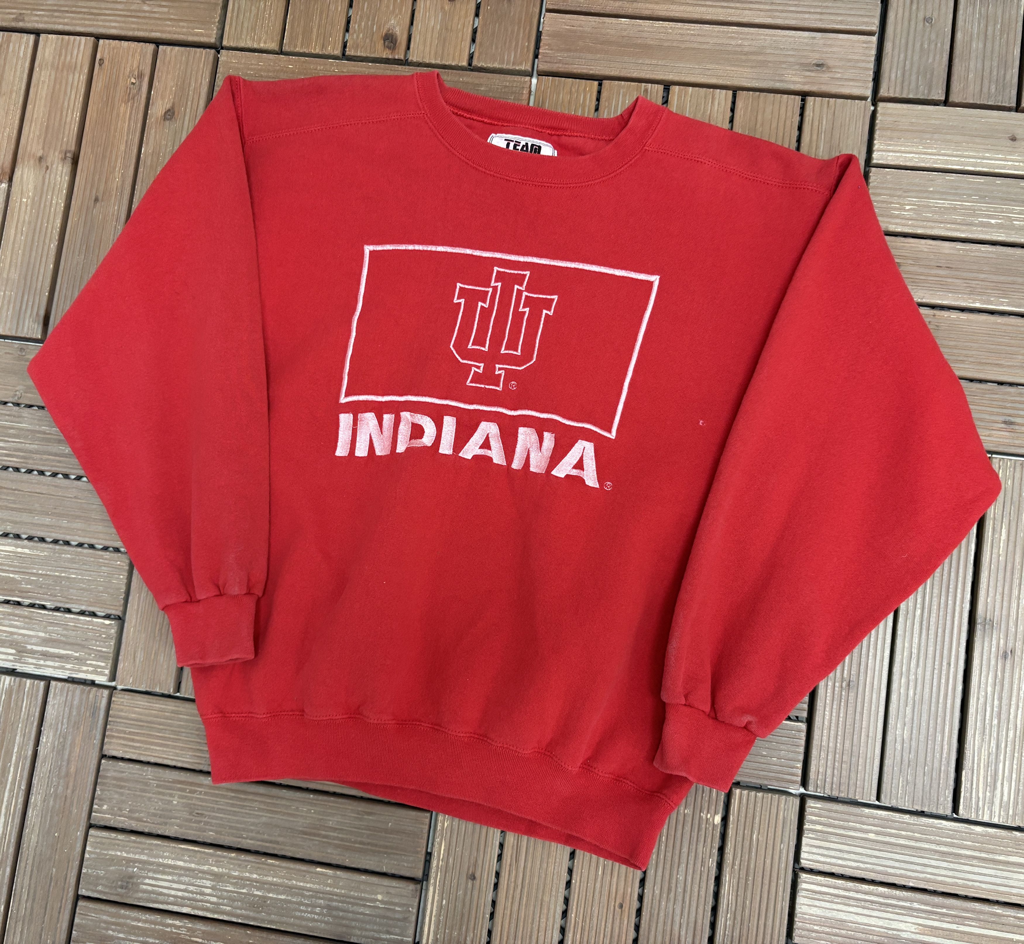 Vintage Indiana Hoosiers Embroidered Vintage Red Sweater Crewneck Size US M / EU 48-50 / 2 - 3 Thumbnail
