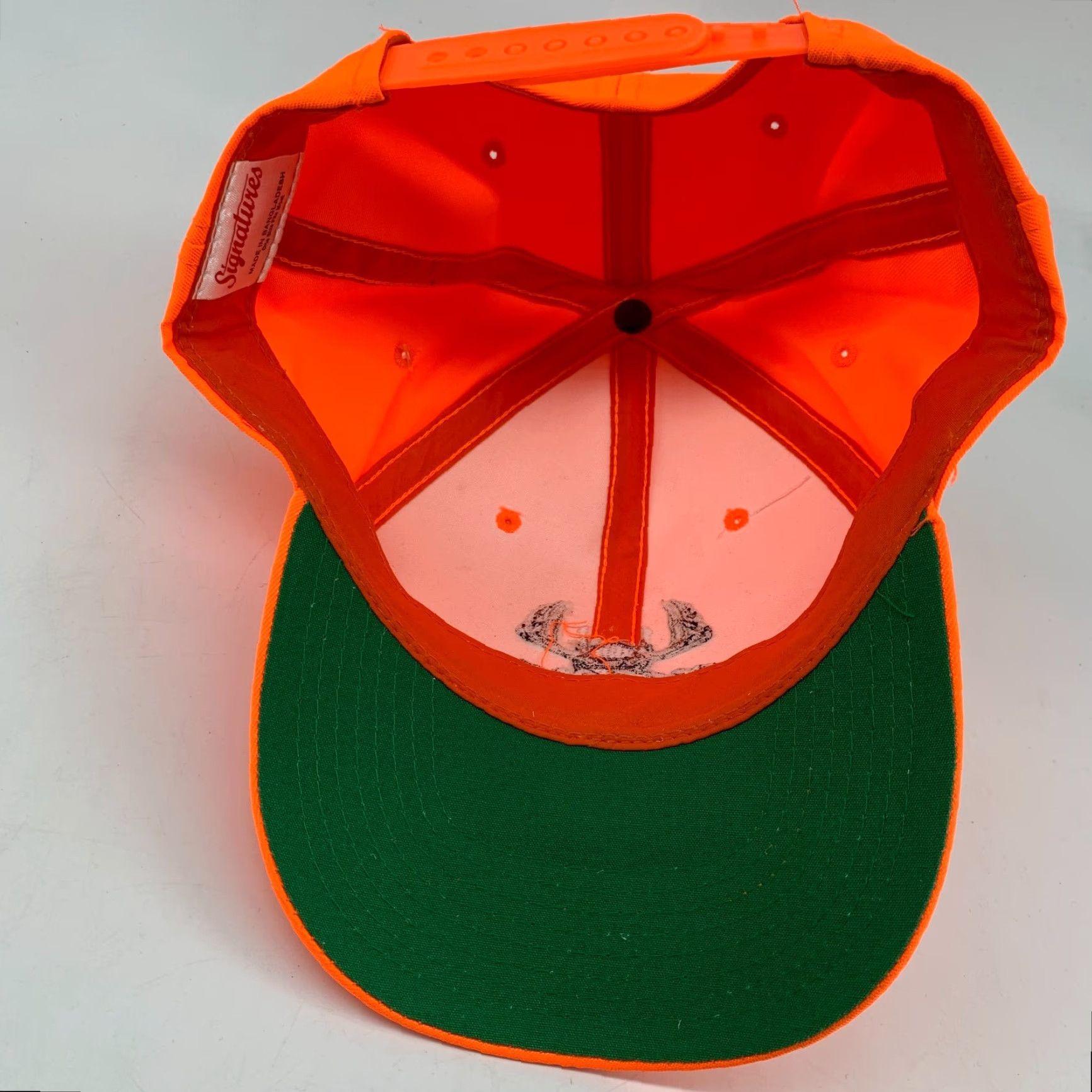 Vintage Signatures Orange Nice Rack Safety Adjustable Snapback Cap One Size Fits Most Men Hat Outdoor All Season Womens? Size ONE SIZE - 4 Thumbnail