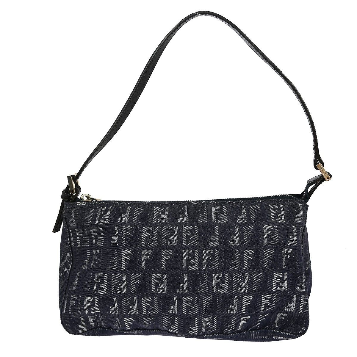Fendi Fendi Belted Pochette Zucca Canvas Size ONE SIZE - 1 Thumbnail