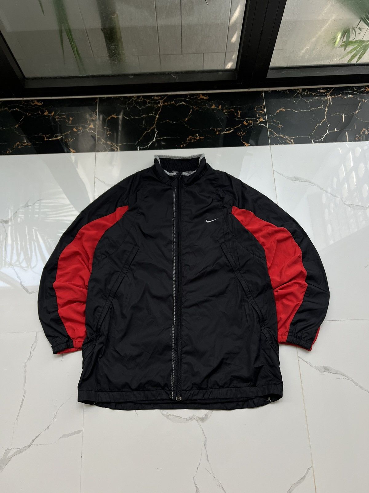 Nike × Vintage 90’s NIKE CLIMAFIT RETRO RARE SWOOSH LOGO Y2K TRACK JACKET Size US XL / EU 56 / 4 - 1 Thumbnail