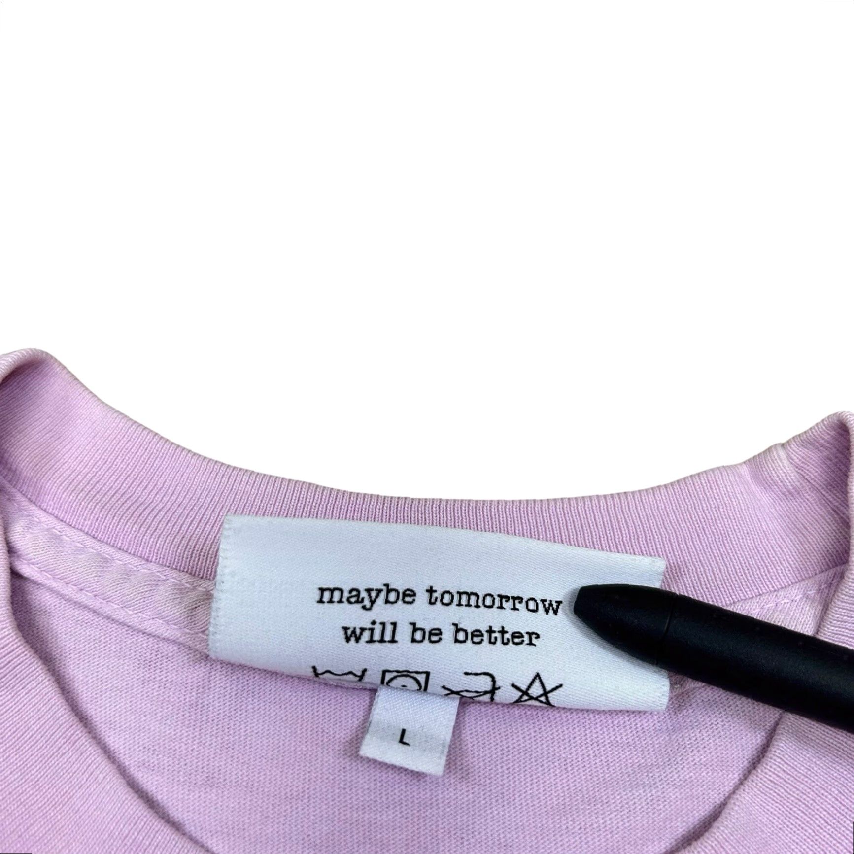 Pinko Permanent Hangover T-Shirt Men Designer Rain Graphic Large Pink Size US L / EU 52-54 / 3 - 5 Thumbnail
