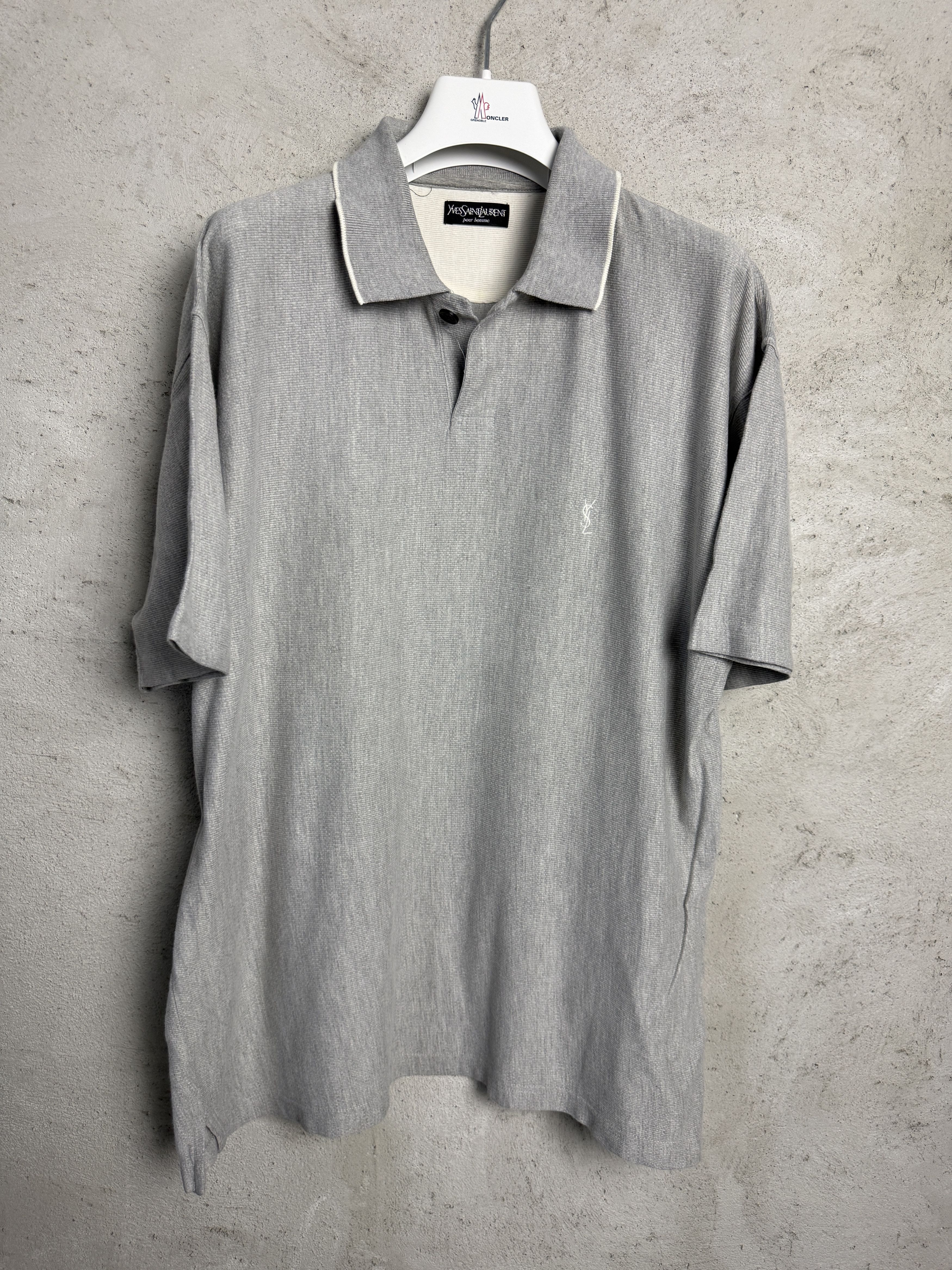 Yves Saint Laurent YSL Yves Saint Laurent small logo polo t-shirt tee Size US L / EU 52-54 / 3 - 1 Thumbnail