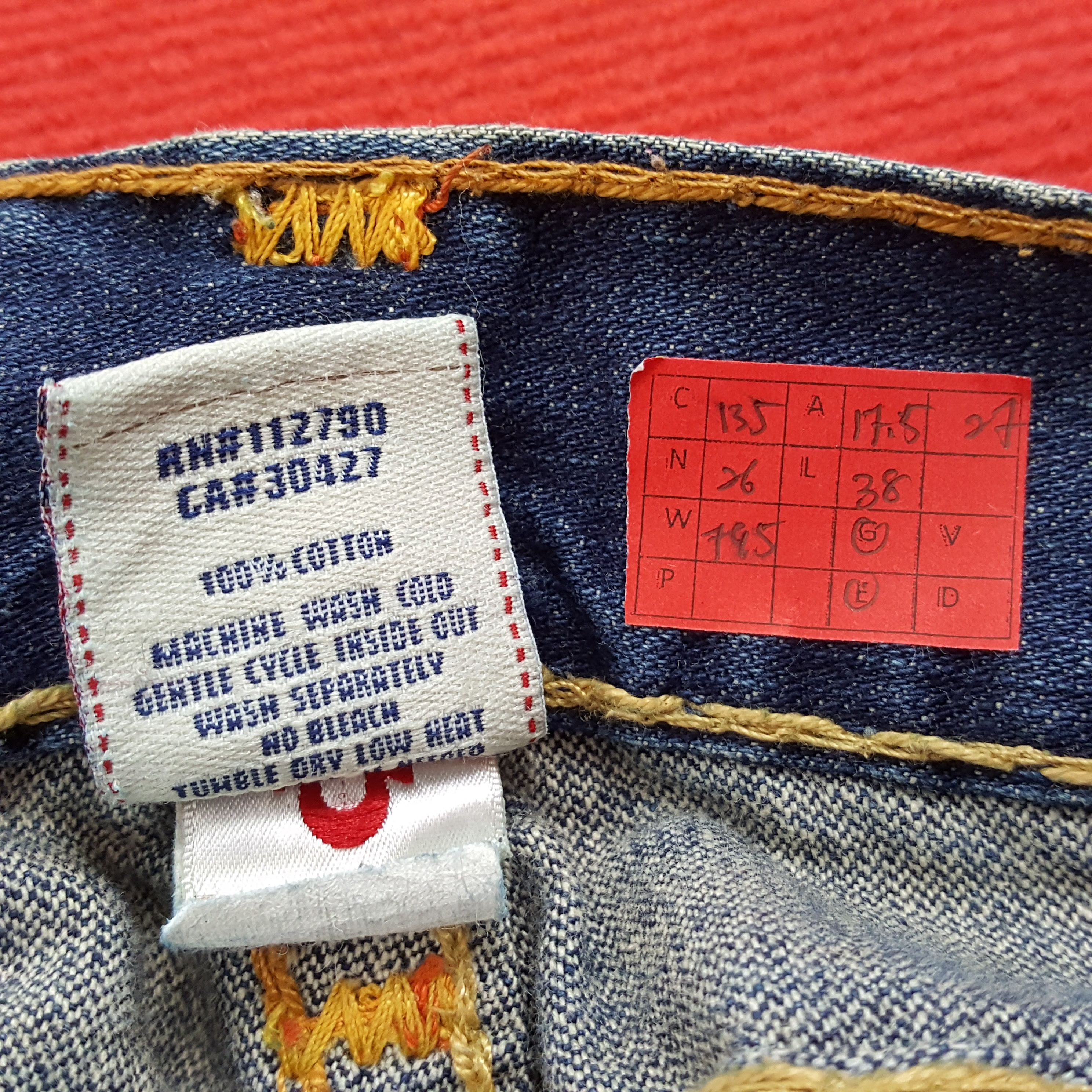 True Religion × Vintage True Religion Billy Super T Fashion Style Jeans Size US 35 - 15 Thumbnail