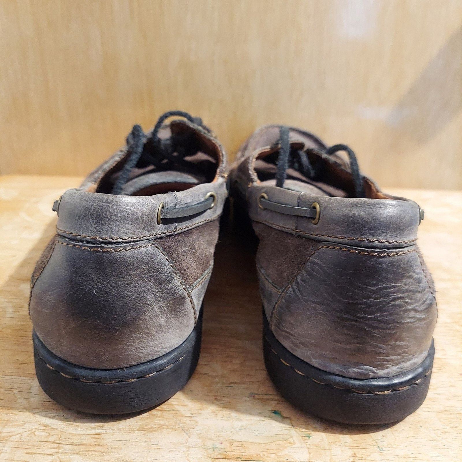 Born Born Harwich Men's US 11.5 M Peltro Neutral Grey Boat Shoes Size US 11.5 / EU 44-45 - 3 Thumbnail