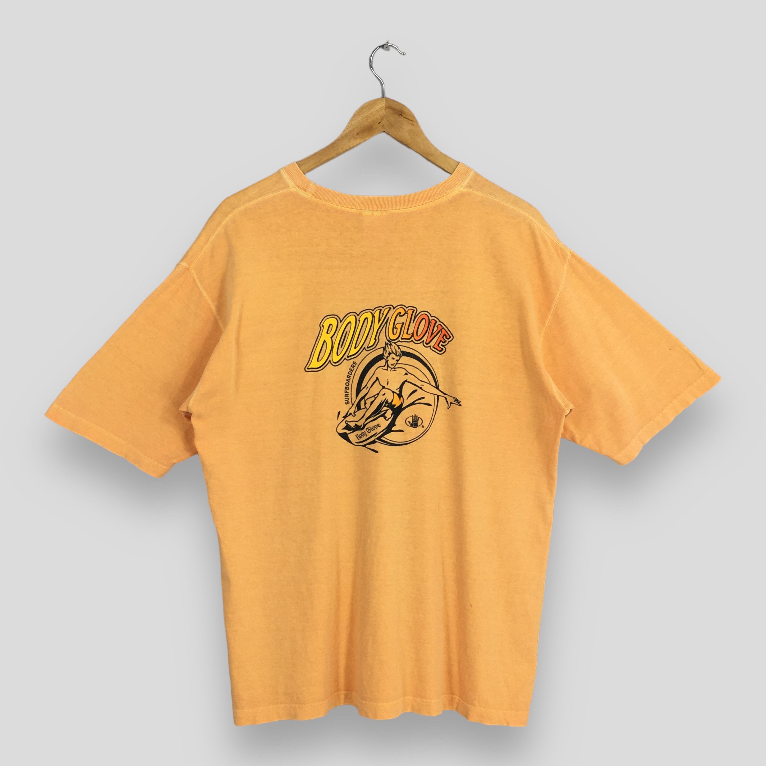 Vintage Body Glove Surfing Orange Tshirt Medium