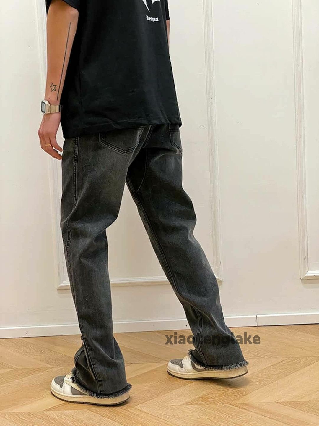 Jean × Vintage washed faded cleanfit zipper yuppie hiphop utility jeans Size US 36 / EU 52 - 2 Thumbnail