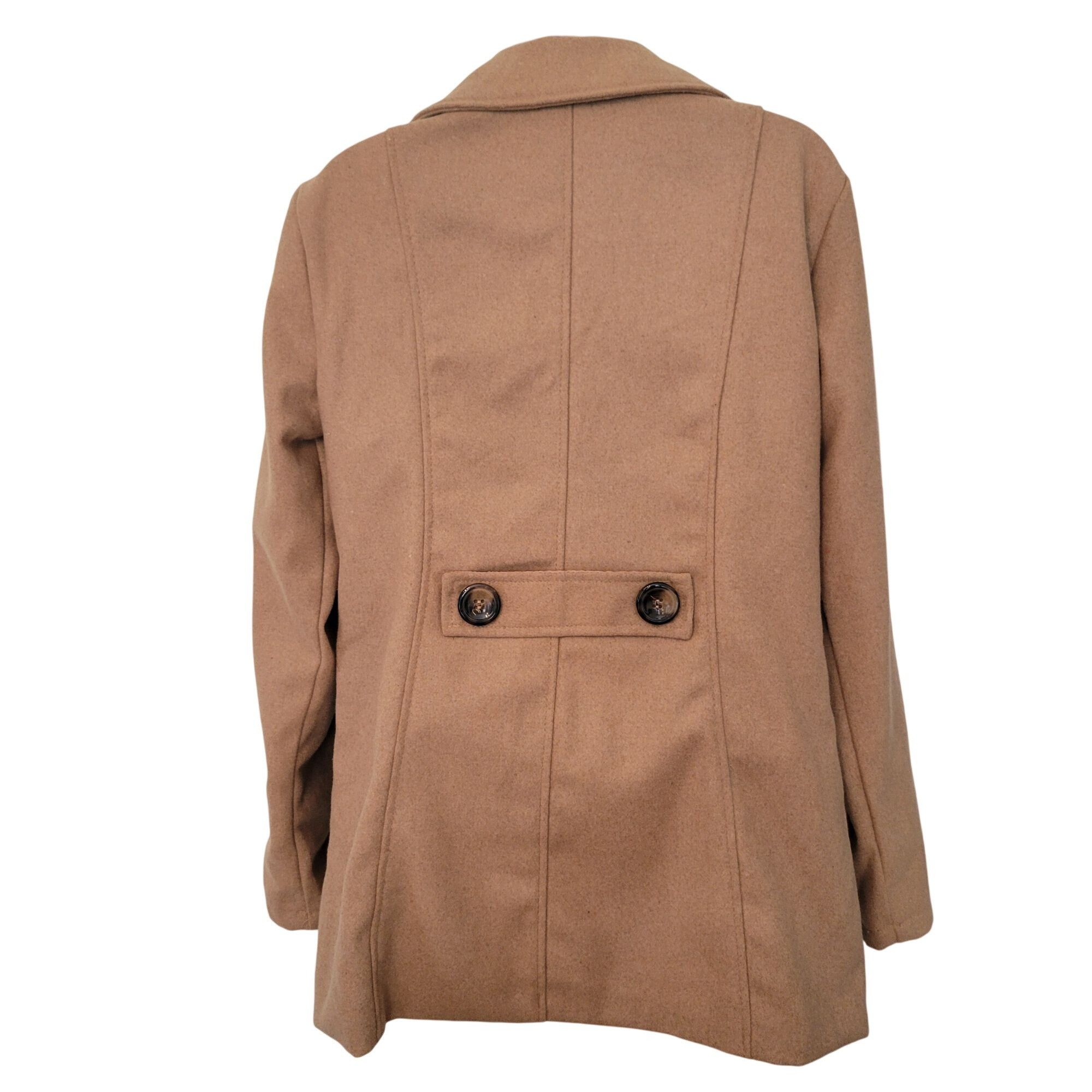 Other Me Jane Camel Tan Double Breasted Peacoat S Preppy Twee Acad Size S / US 4 / IT 40 - 3 Thumbnail