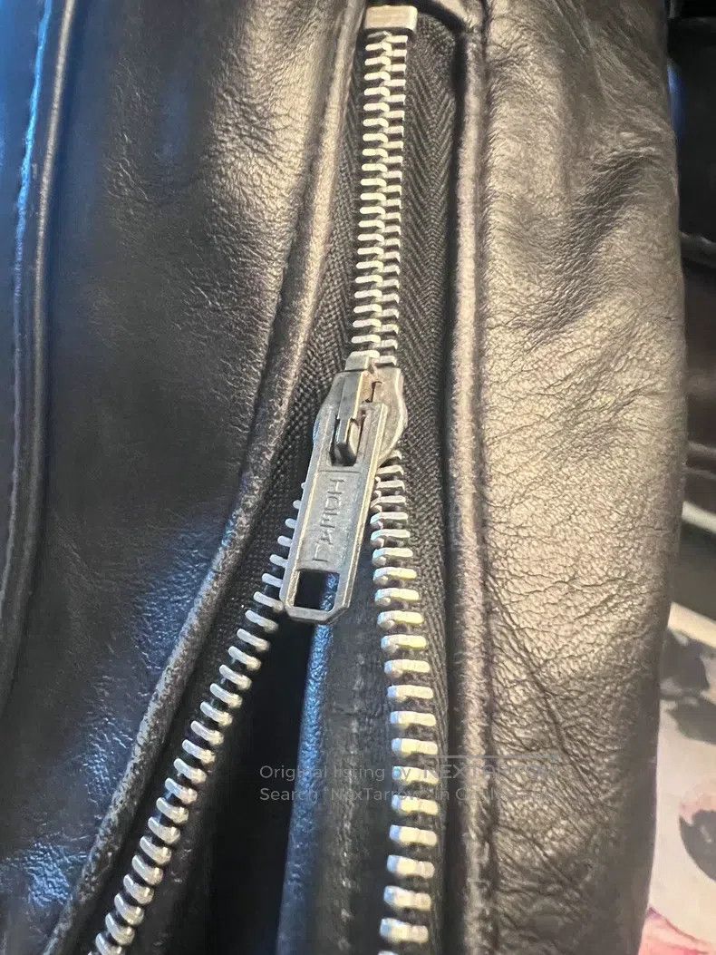 Schott Schott Cable-stayed leather biker jacket Size US XS / EU 42 / 0 - 5 Thumbnail