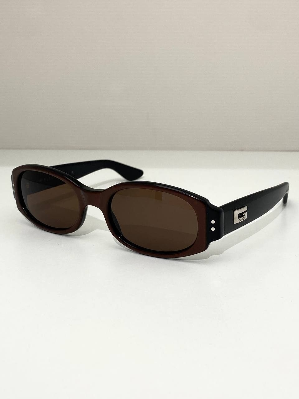 Gucci Gucci x Tom Ford GG Logo Retro Oval Black Sunglasses Vintage Size ONE SIZE - 3 Thumbnail
