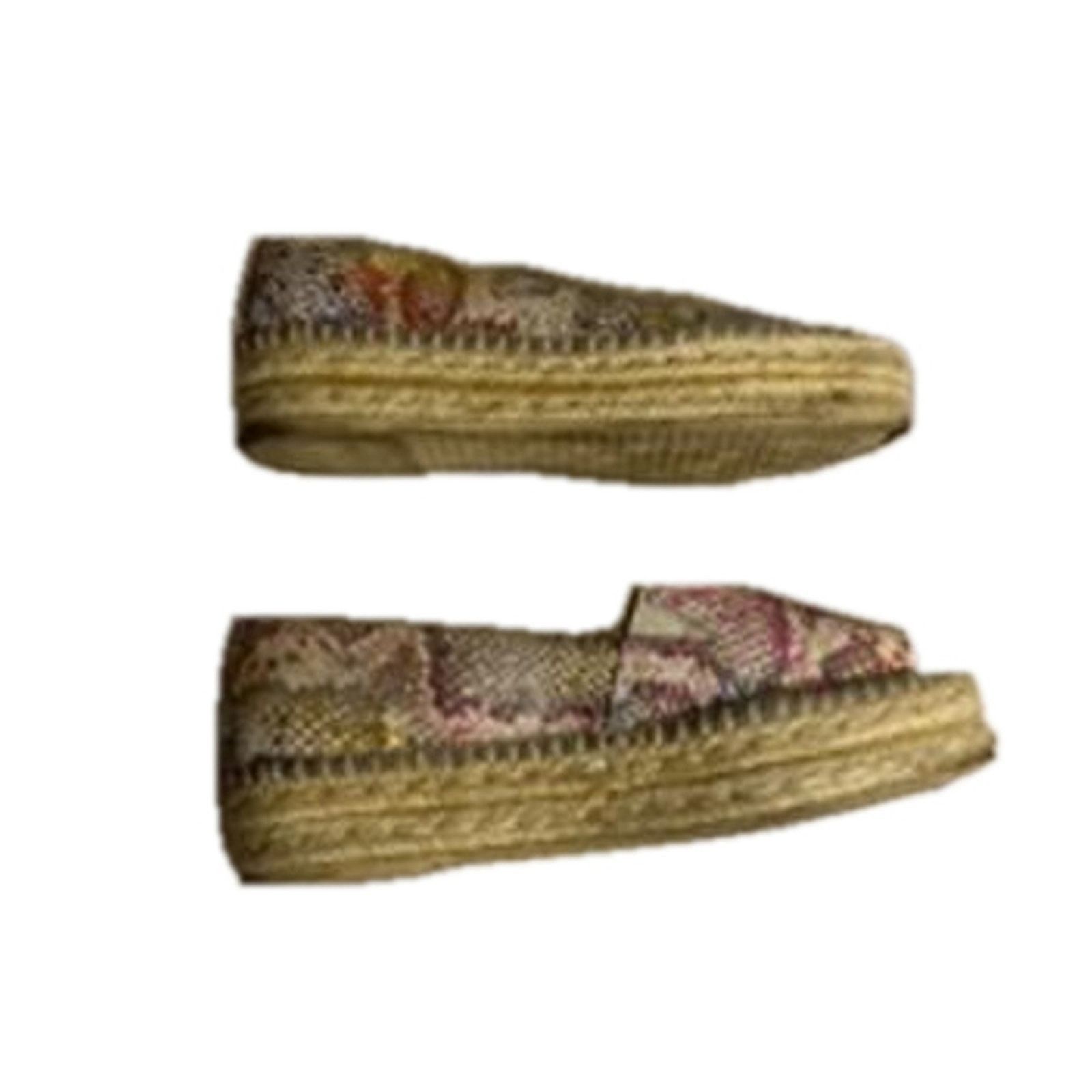 DKNY Boho Metallic Snakeskin Espadrille Slip-On Flats DKNY Size US 8 / IT 38 - 6 Thumbnail