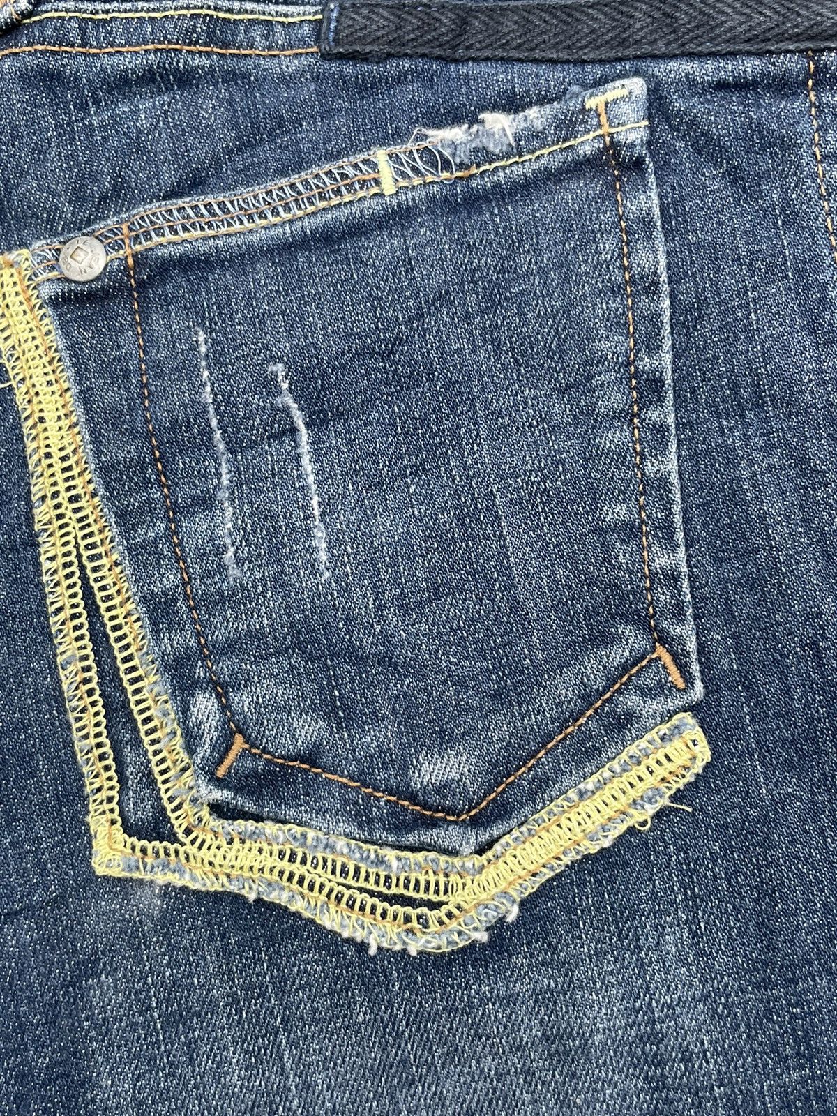 Designer Vintage Marithe Francois Girbaud Le Jean De Size 26" / US 2 / IT 38 - 11 Thumbnail