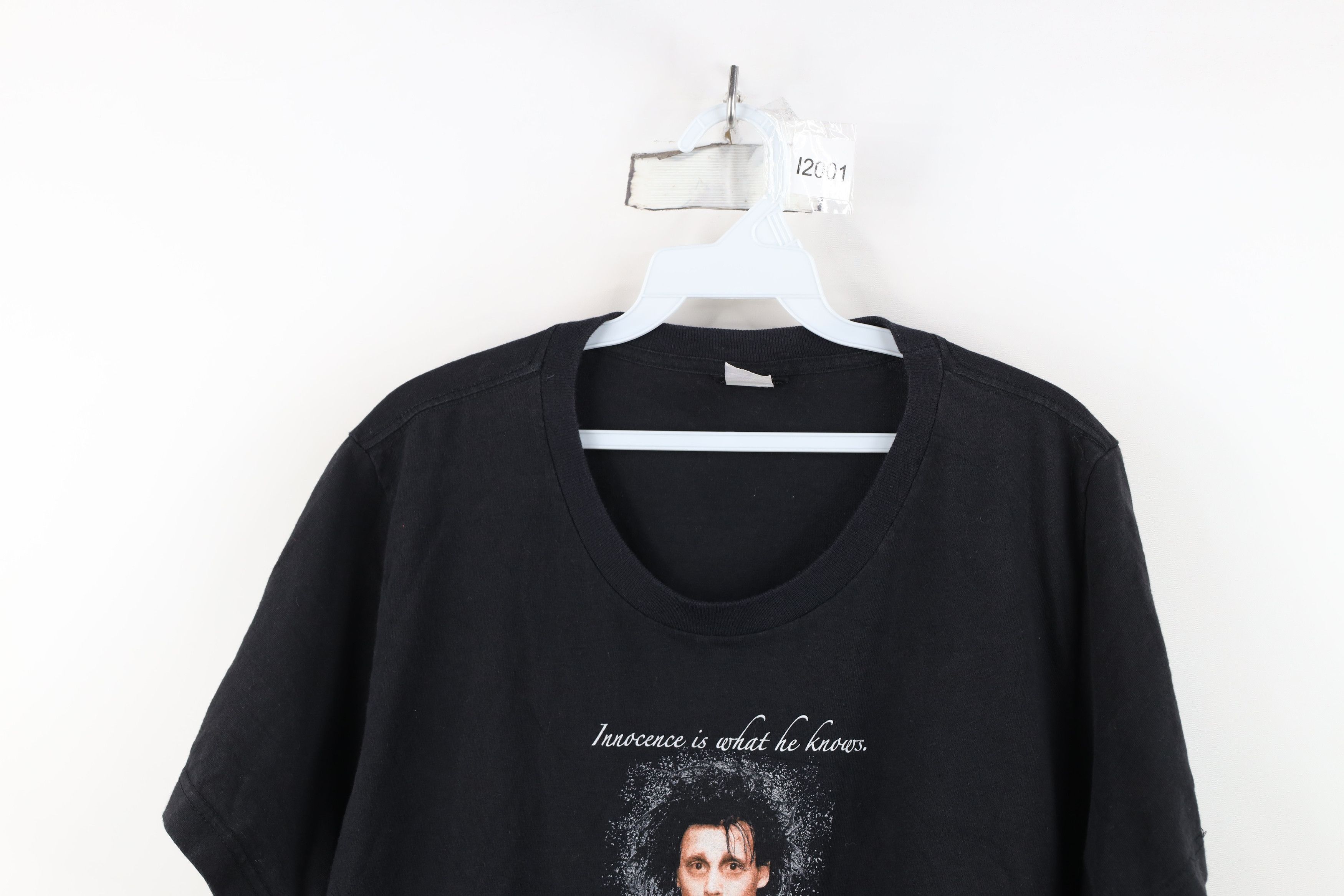 Vintage Vintage Y2K 2004 Johnny Depp Edward Scissorhands T-Shirt Size 4XL / US 24-26 - 2 Thumbnail