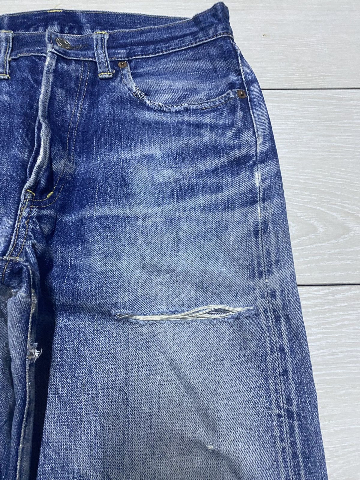Japanese Brand Vintage Japanese Iron Hr Market Selvedge Crazy Distressed Size US 28 / EU 44 - 8 Thumbnail