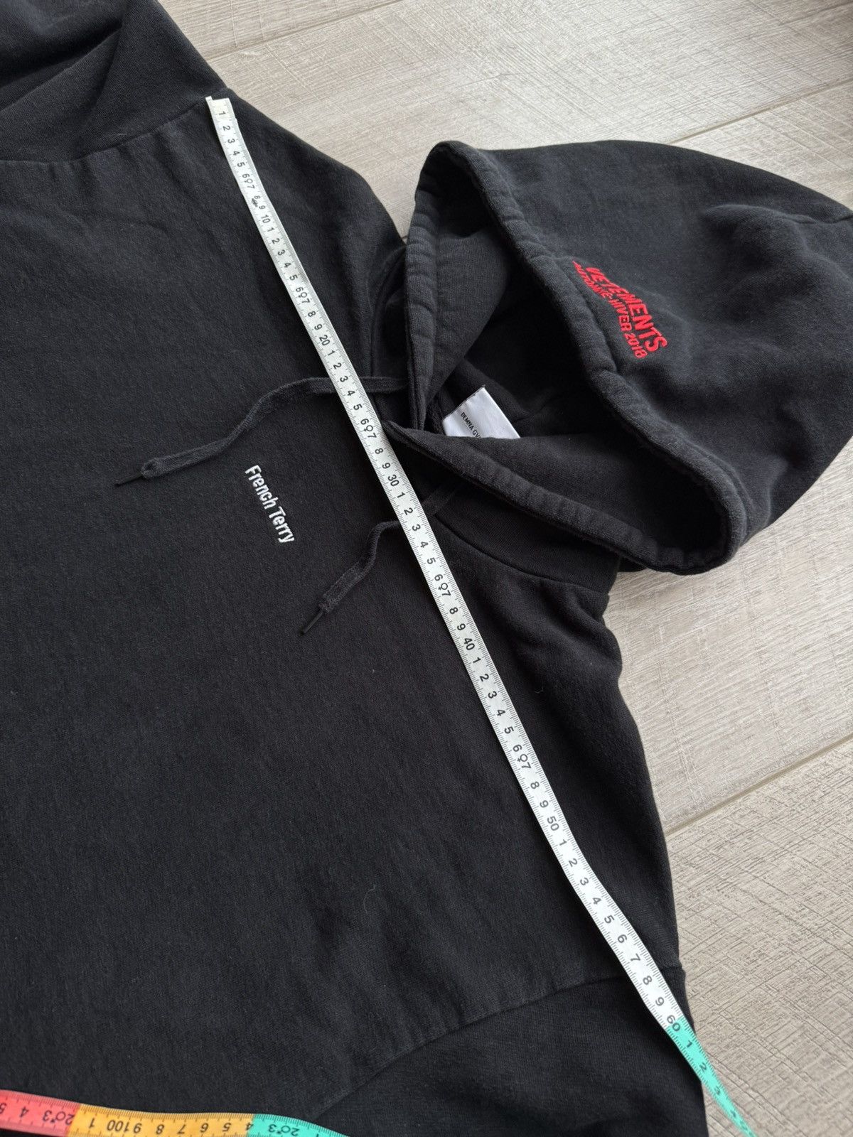 Vetements Vetements French Terry Oversized Hoodie Black F/W 2018 Size US S / EU 44-46 / 1 - 10 Thumbnail