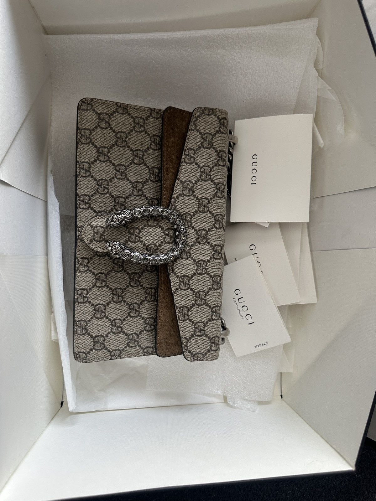 Gucci GG Supreme Monogram Medium Dionysus Shoulder Bag Size ONE SIZE - 9 Thumbnail