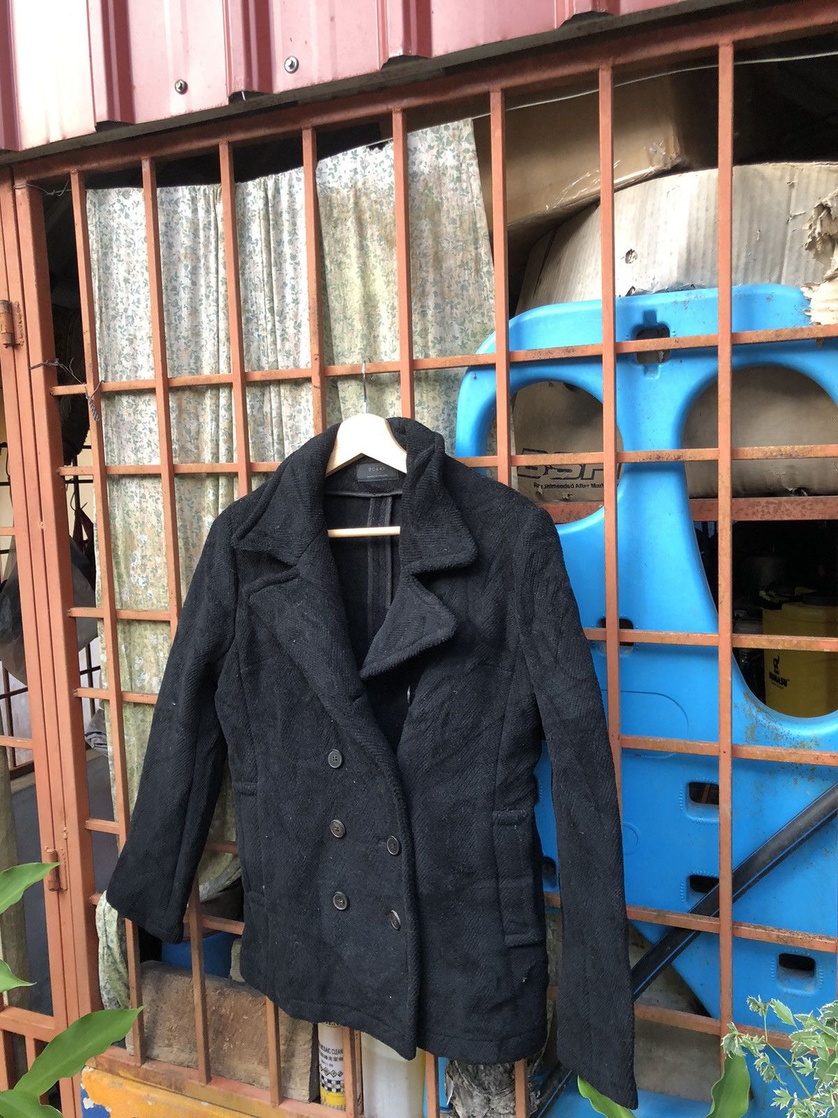 Designer × Homme + Femme La 00443 France Homme PeaCoat Jacket Women Size S / US 4 / IT 40 - 2 Thumbnail