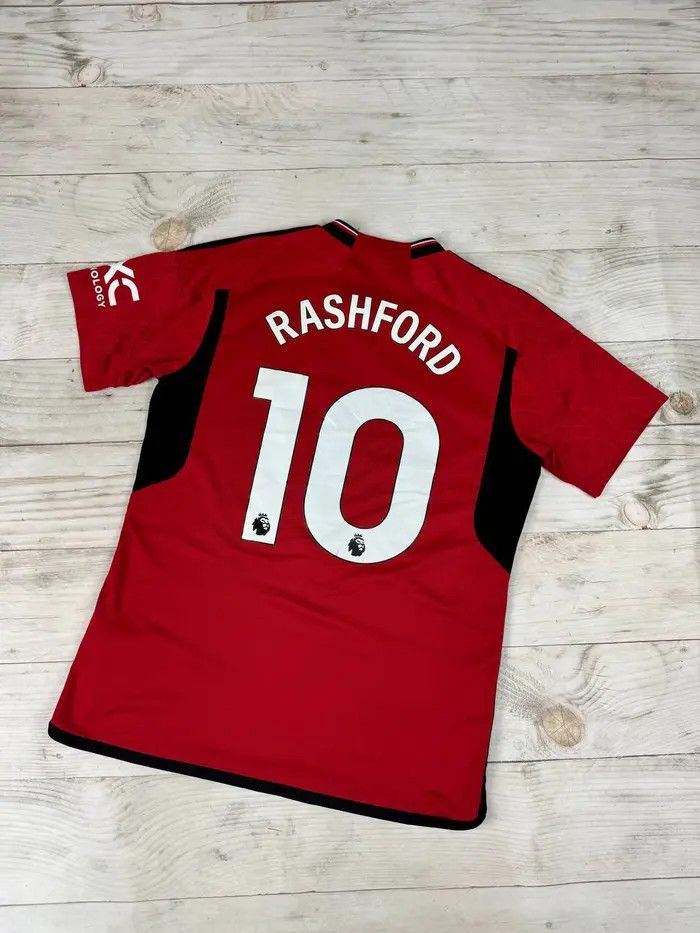 Adidas Adidas Manchester United 2023 2024 Rashford #10 Home Jersey Size US L / EU 52-54 / 3 - 13 Thumbnail