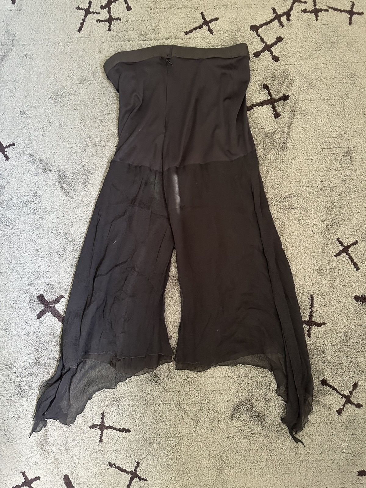 Dior Archive Christian Dior Spring 1993 Sheer Wide Leg Pants Size 34" / US 12 / IT 48 - 2 Thumbnail
