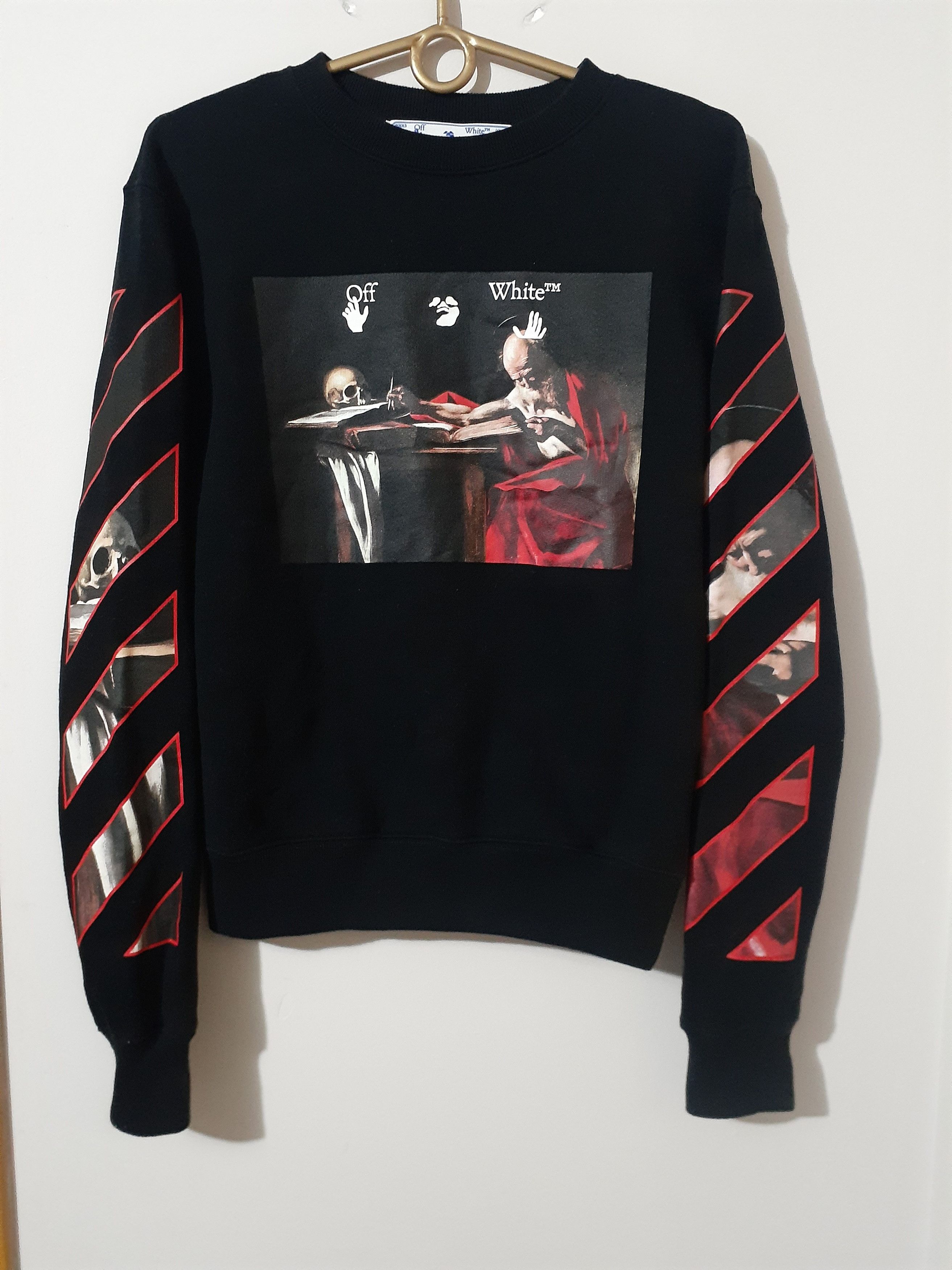 image of Off White Off-White Caravaggio Painting Sweatshirt in Black, Women's (Size Small)