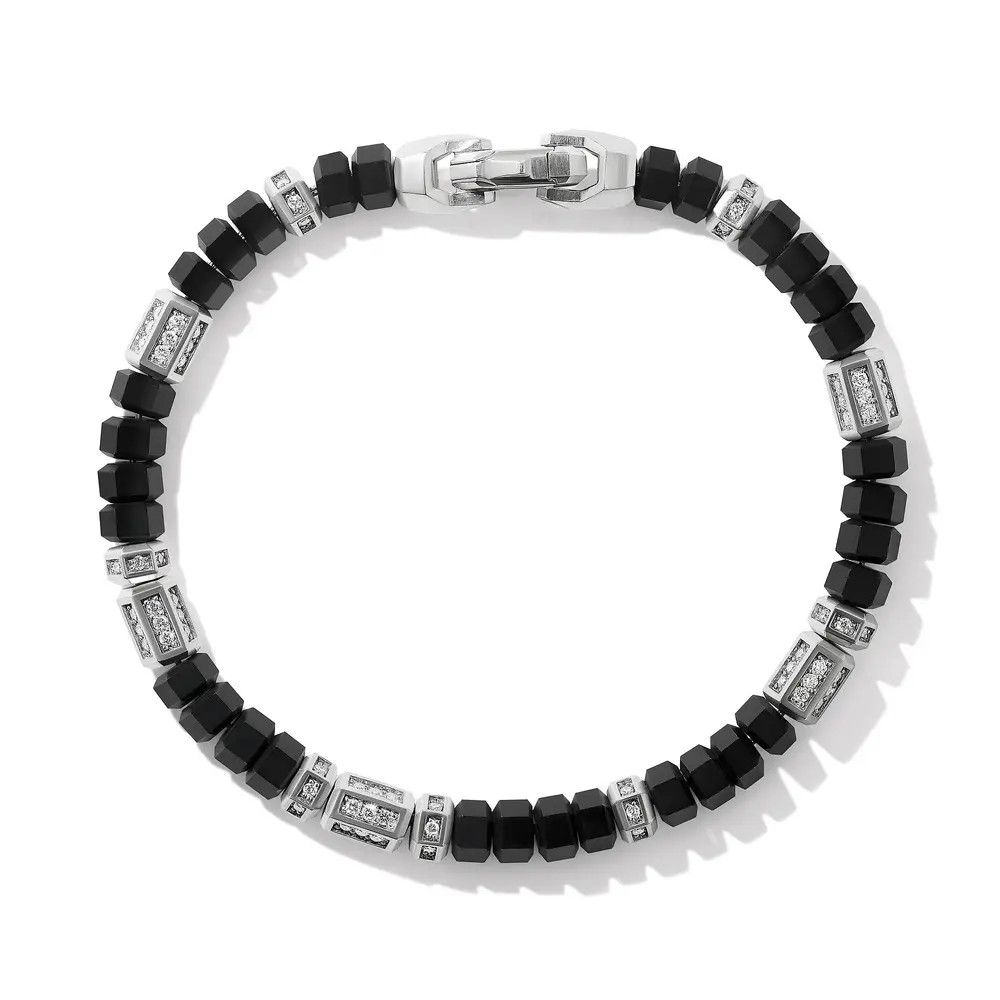 David Yurman oc11z0126 Bracelet in Silver with Black Onyx and Diamond Size ONE SIZE - 2 Thumbnail