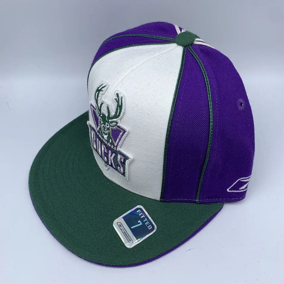 NBA × Reebok × Vintage Vintage Milwaukee Bucks Size 6 3/4 NBA Mens Hat