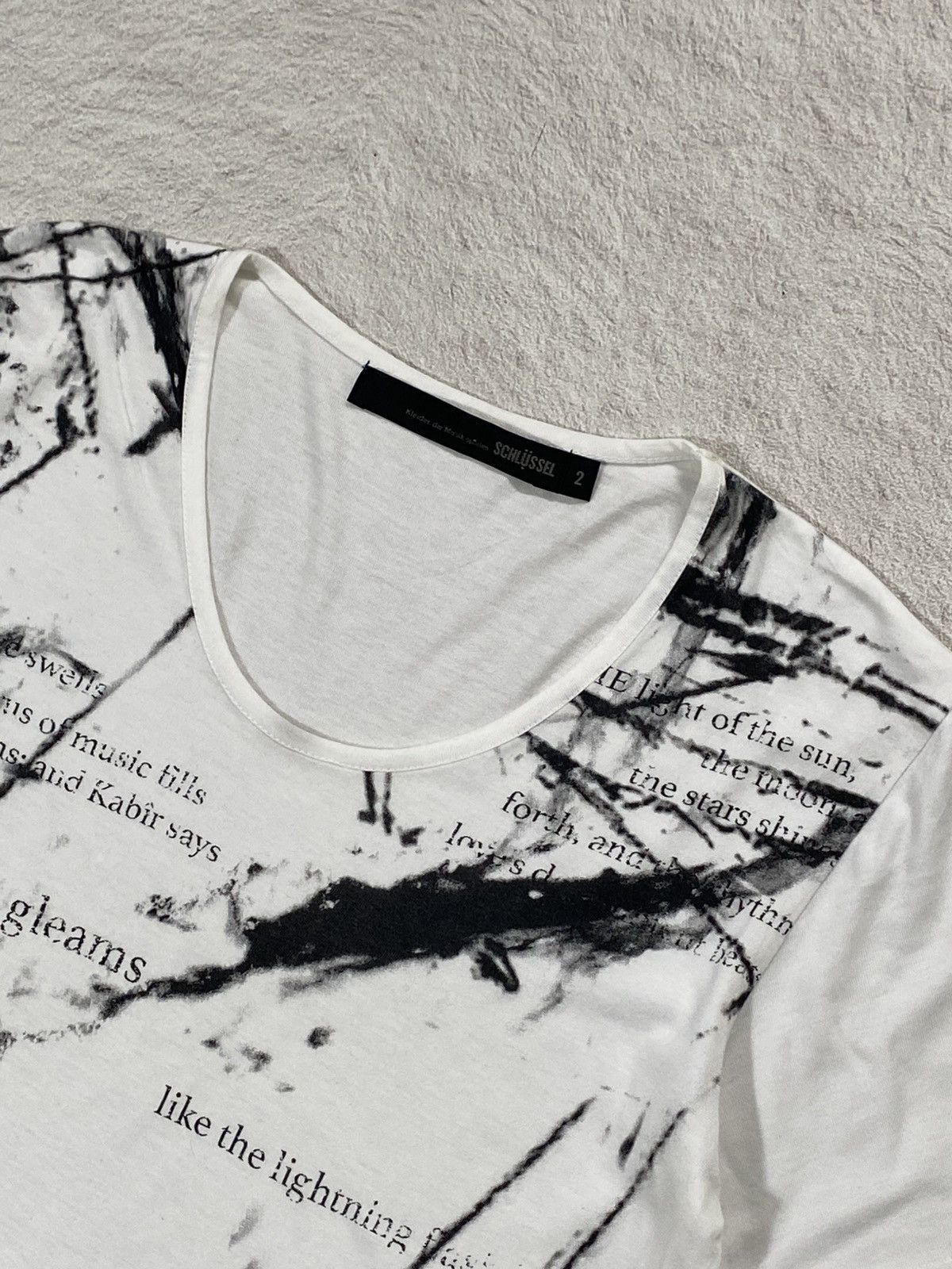 If Six Was Nine RARE❤️‍🔥 Y2K Archived Schlussel Dutch Poem Shirt Goth Punk Size US M / EU 48-50 / 2 - 3 Thumbnail