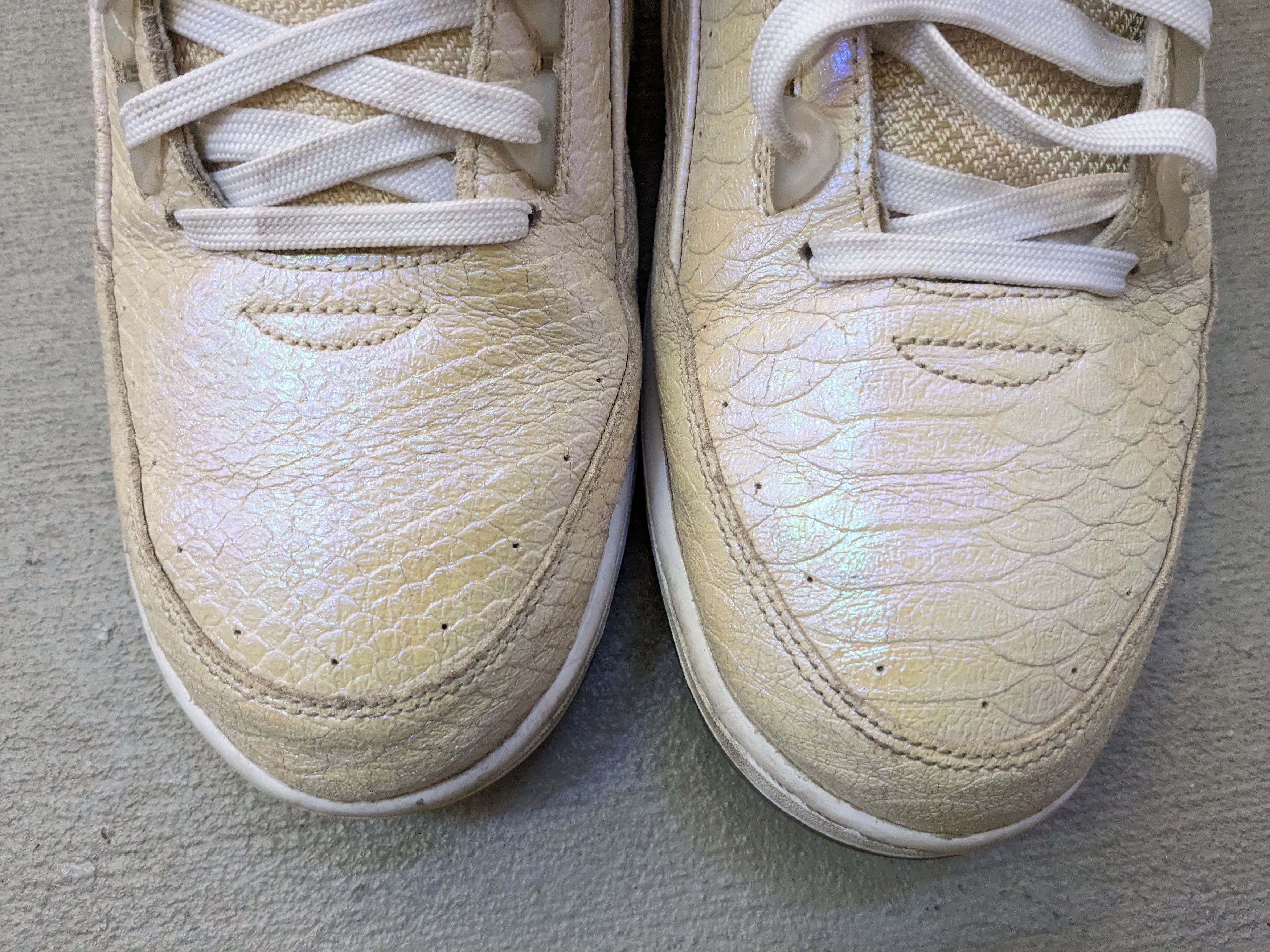 Jordan Brand × Nike Nike Air Python Premium Deluxe Pearl White 705066-101 Size US 12 / EU 45 - 3 Thumbnail