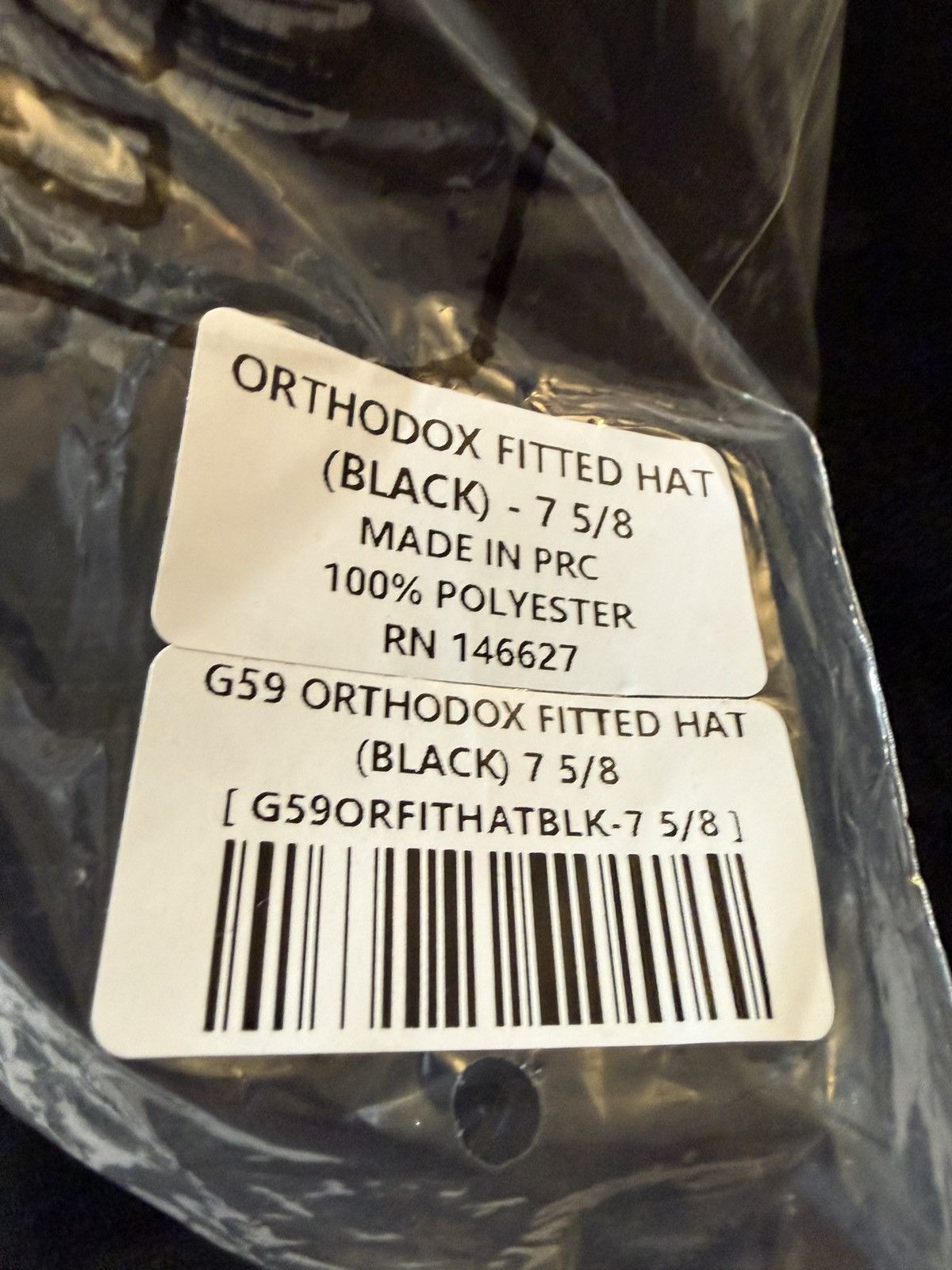 G59 Records $uicideboy$ G59 Orthodox Fitted Hat Black (7 5/8) Size ONE SIZE - 3 Thumbnail