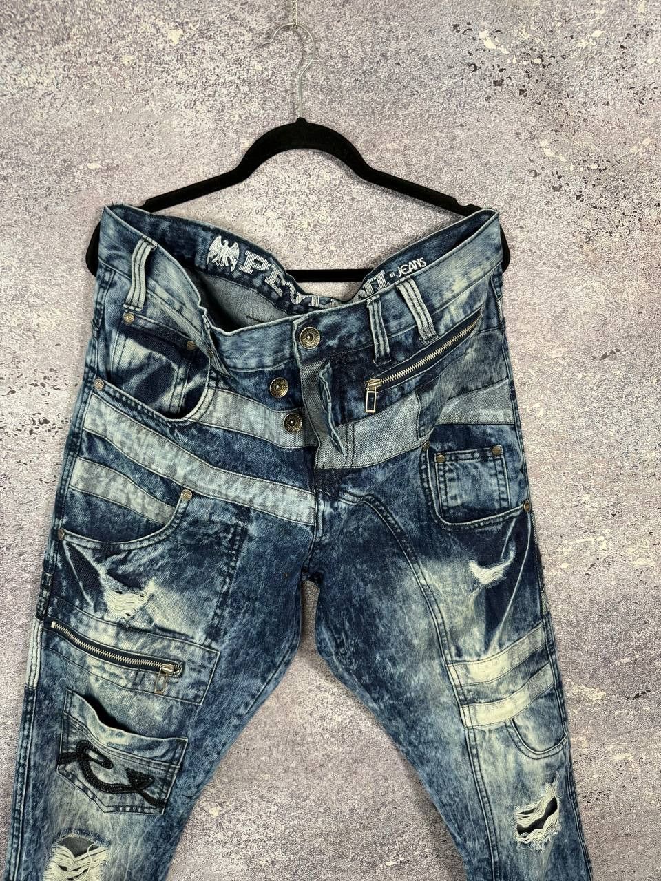 Designer × Japanese Brand × Vintage PEVIANI Jeans Men's Size 38 Moto Acis Wash Straight Size US 38 / EU 54 - 4 Thumbnail