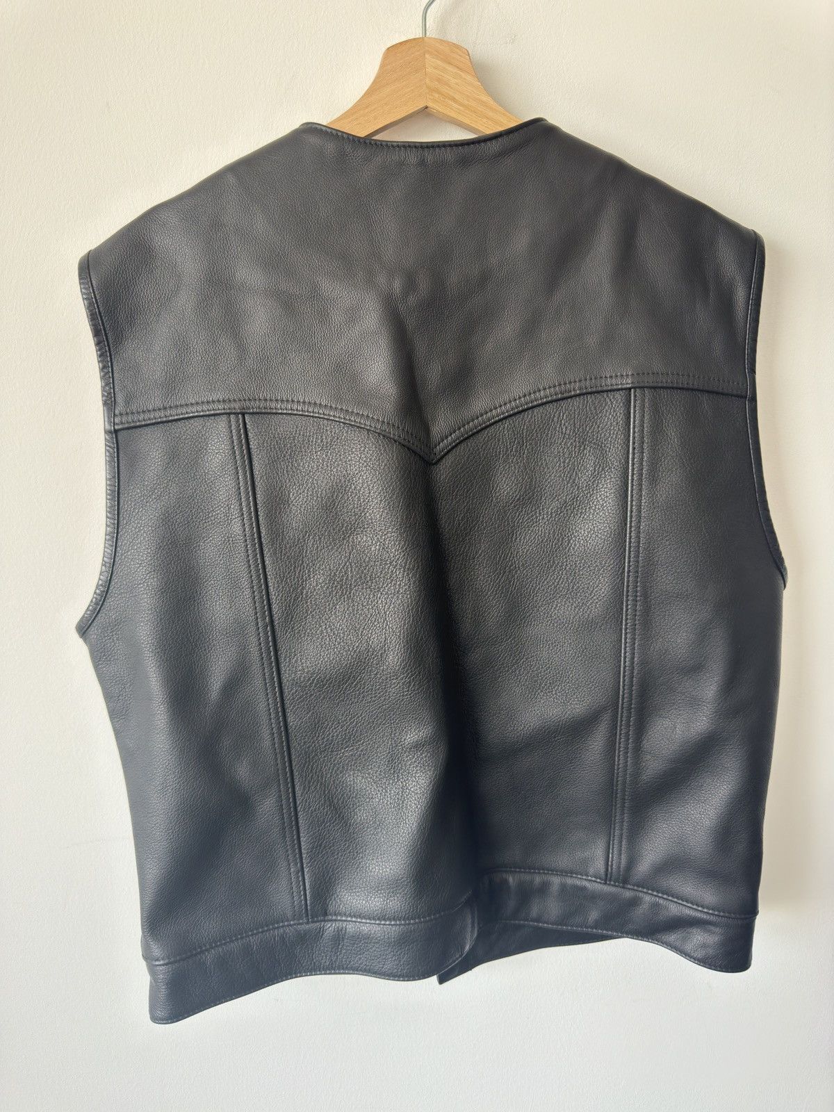 Joe's Joes Leather Motorcycle Vest Size US XL / EU 56 / 4 - 5 Thumbnail
