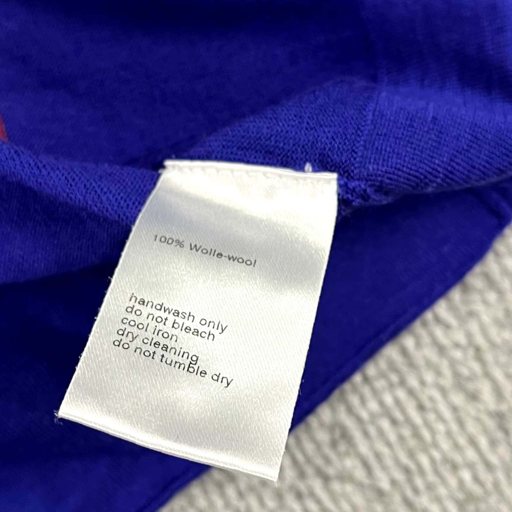 Akris AKRIS PUNTO Top Shirt Womens Size US 10 FR 42 Orange Blue Wool Crew Color Block Size L / US 10 / IT 46 - 4 Thumbnail