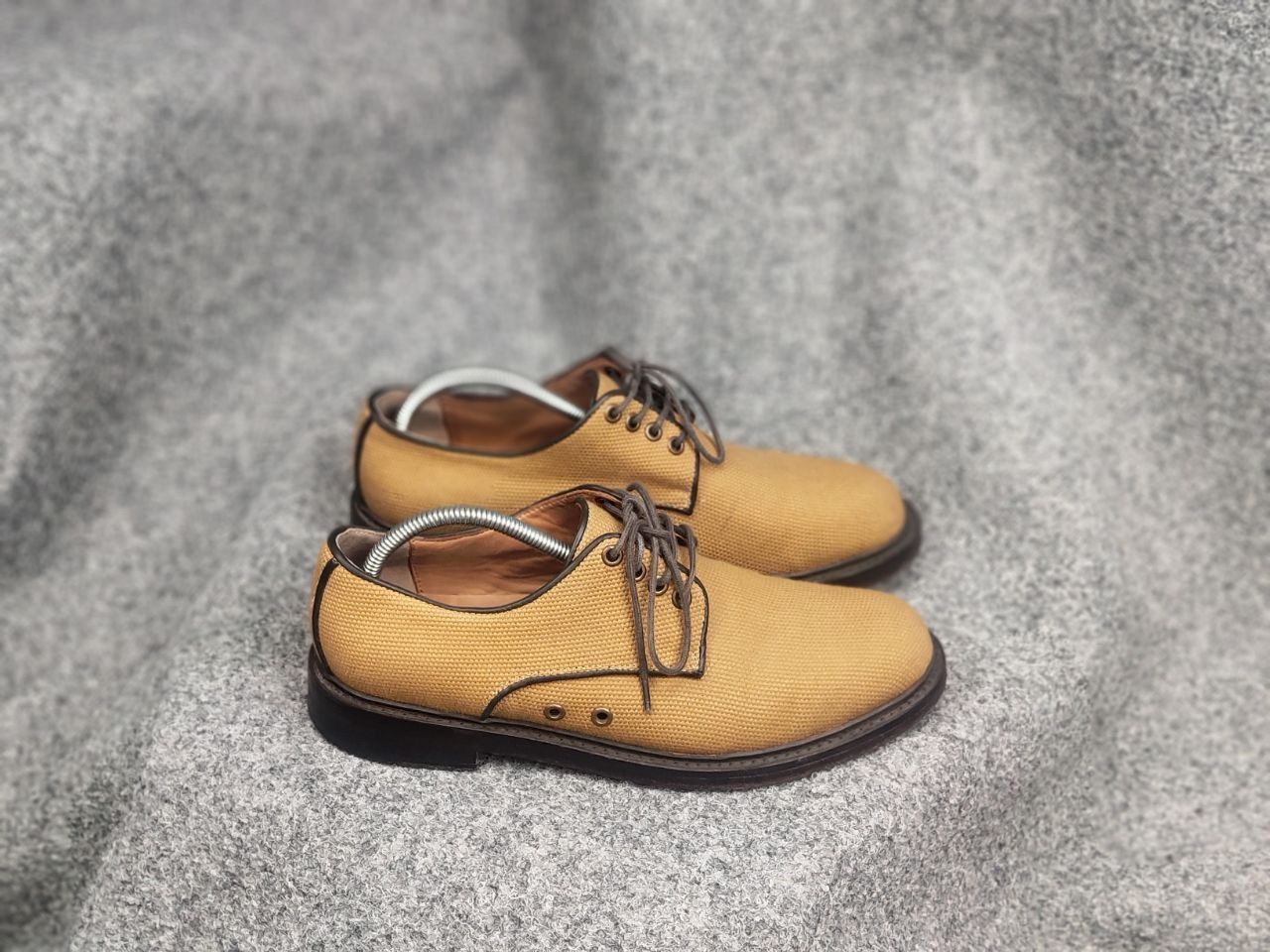 YMC You Must Create Design YMS Lace-up Canvas derby Brogue Shoes Size US 9 / EU 42 - 3 Thumbnail