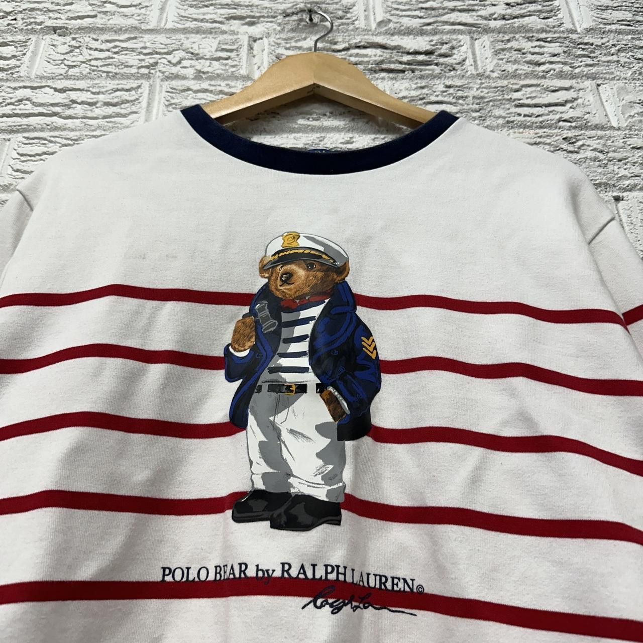Polo Ralph Lauren Polo Ralph Lauren Striped Polo Bear Sweatshirt Men’s Large Size US L / EU 52-54 / 3 - 1 Thumbnail