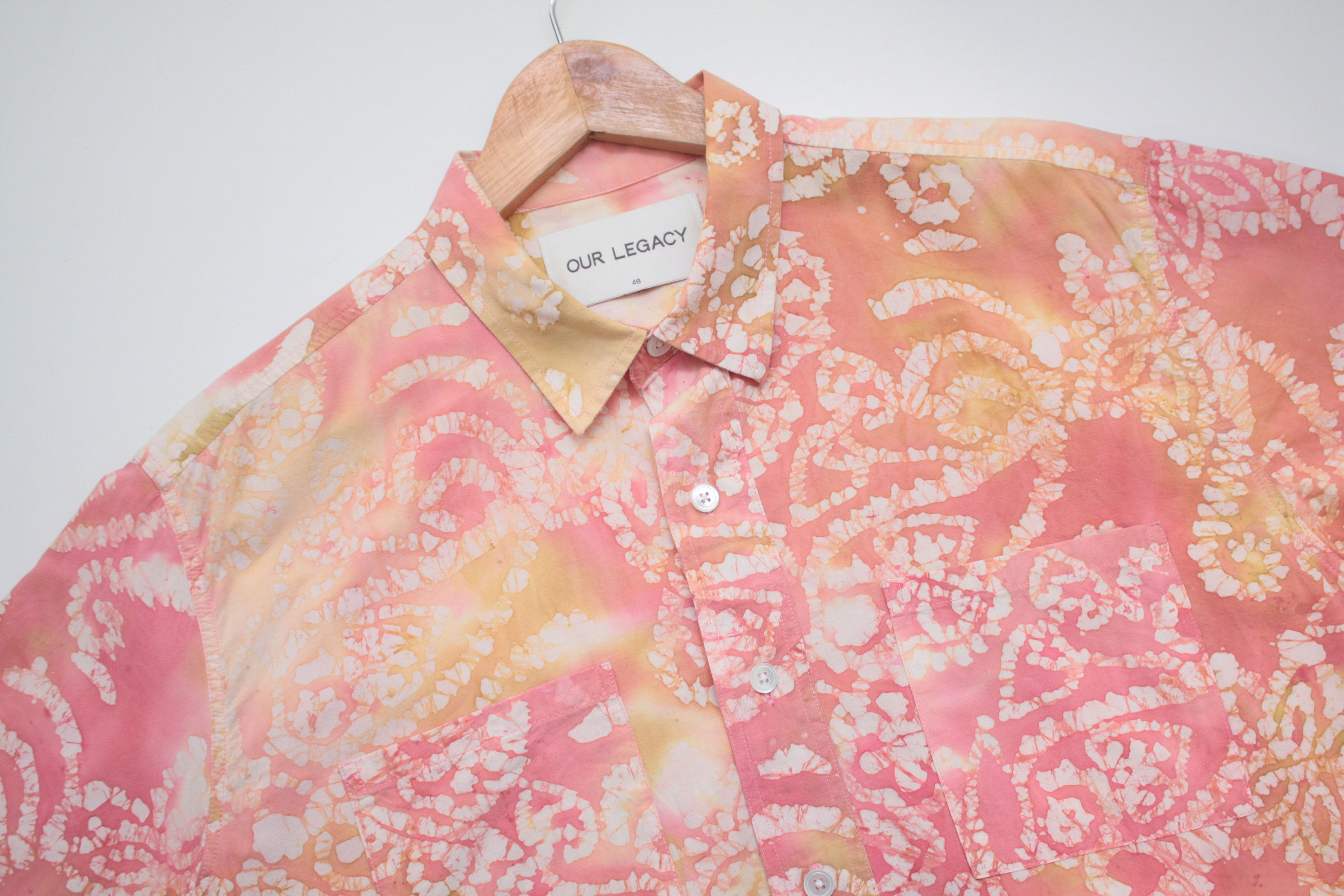 Our Legacy Multicolor Long Relaxed Shirt Men's 48
