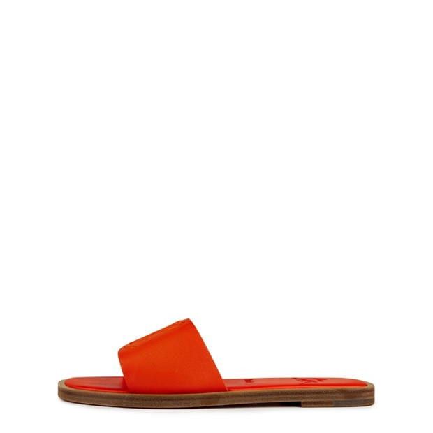 Christian Louboutin Cl Embossed Leather Mules Size US 11 / IT 41 - 3 Thumbnail