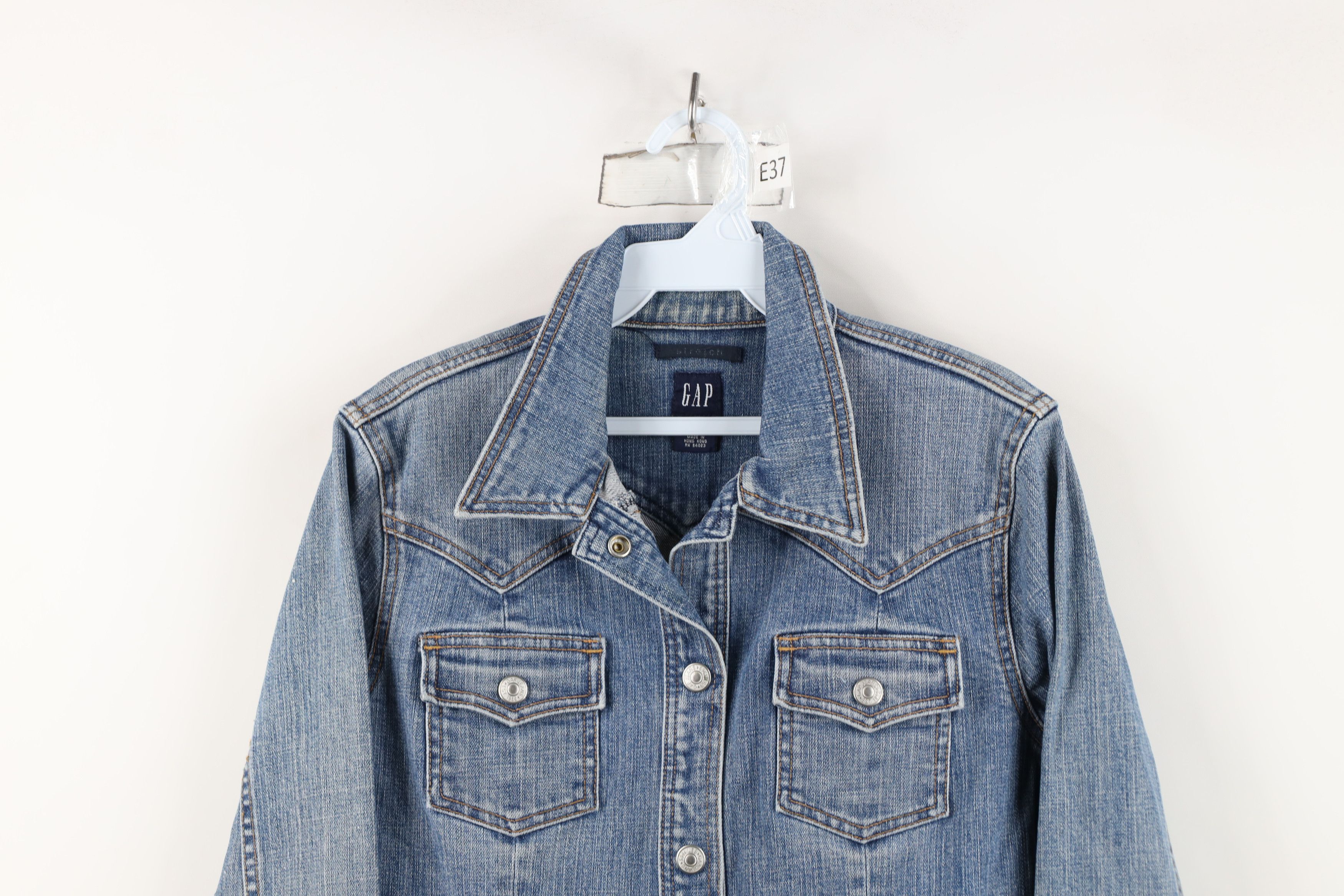 Gap Vintage Y2K 2003 Gap Stretch Western Denim Jean Jacket Size S / US 4 / IT 40 - 2 Thumbnail