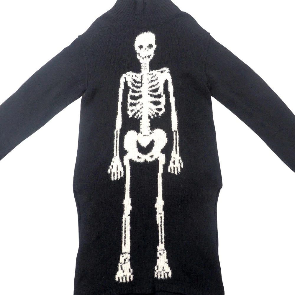 Yohji Yamamoto Yohji Yamamoto 95AW Turtleneck Long Knit Sweater Skull Size US L / EU 52-54 / 3 - 4 Thumbnail