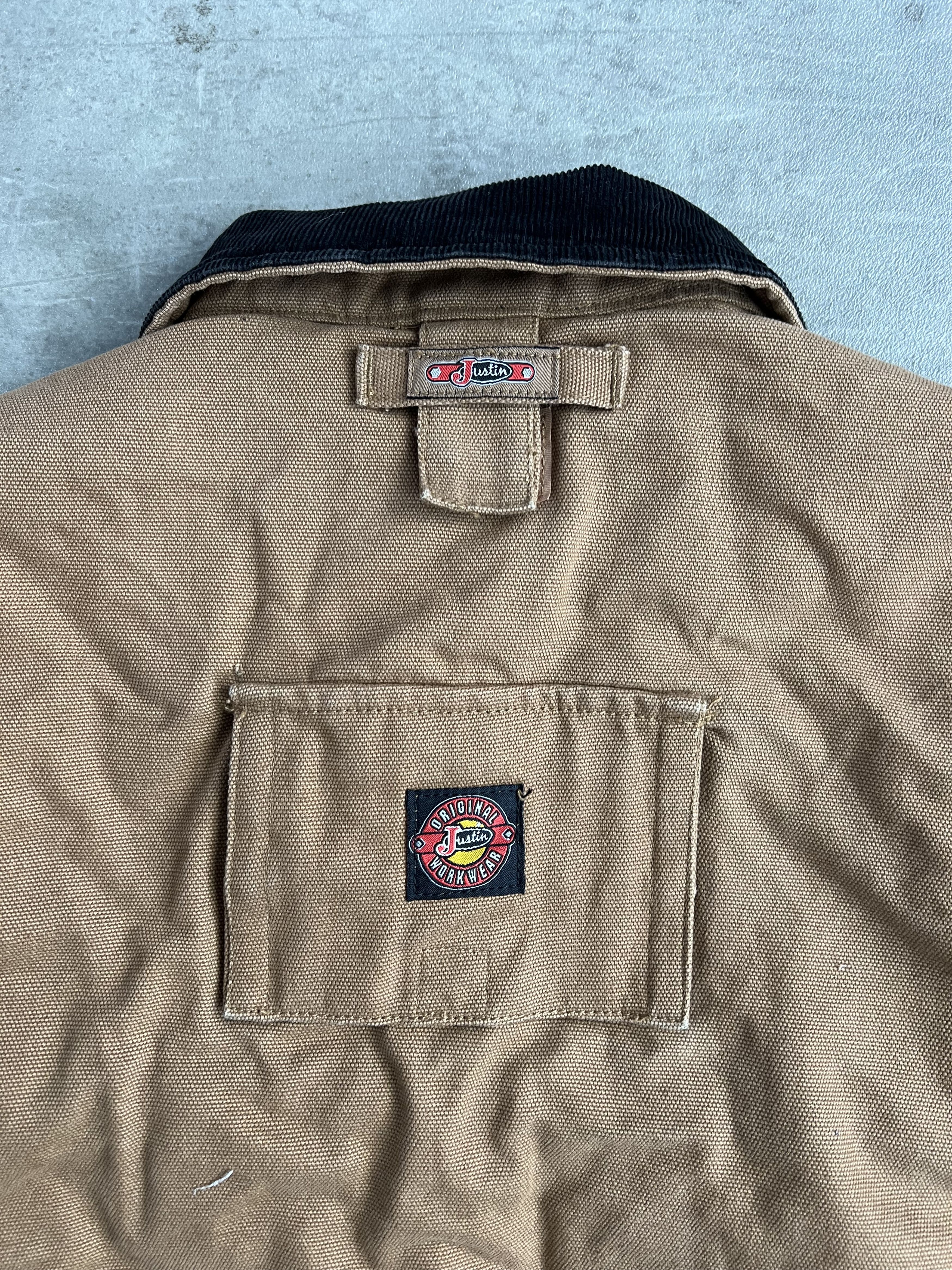 Vintage JUSTIN WORKWEAR HEAVY JACKET BROWN Size US M / EU 48-50 / 2 - 8 Thumbnail